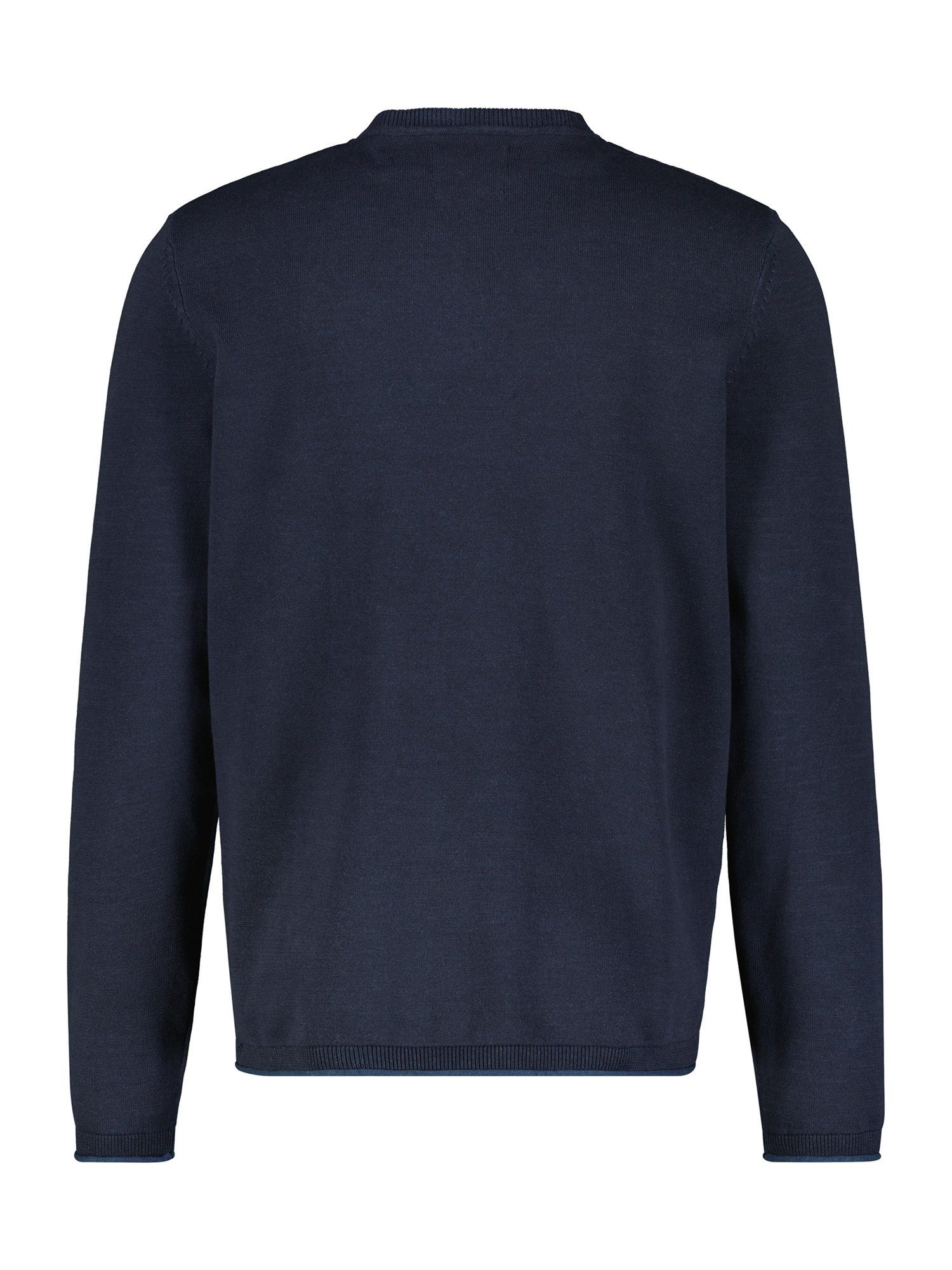 Lerros Gebreide trui LERROS ronde hals pullover, vlakbrei