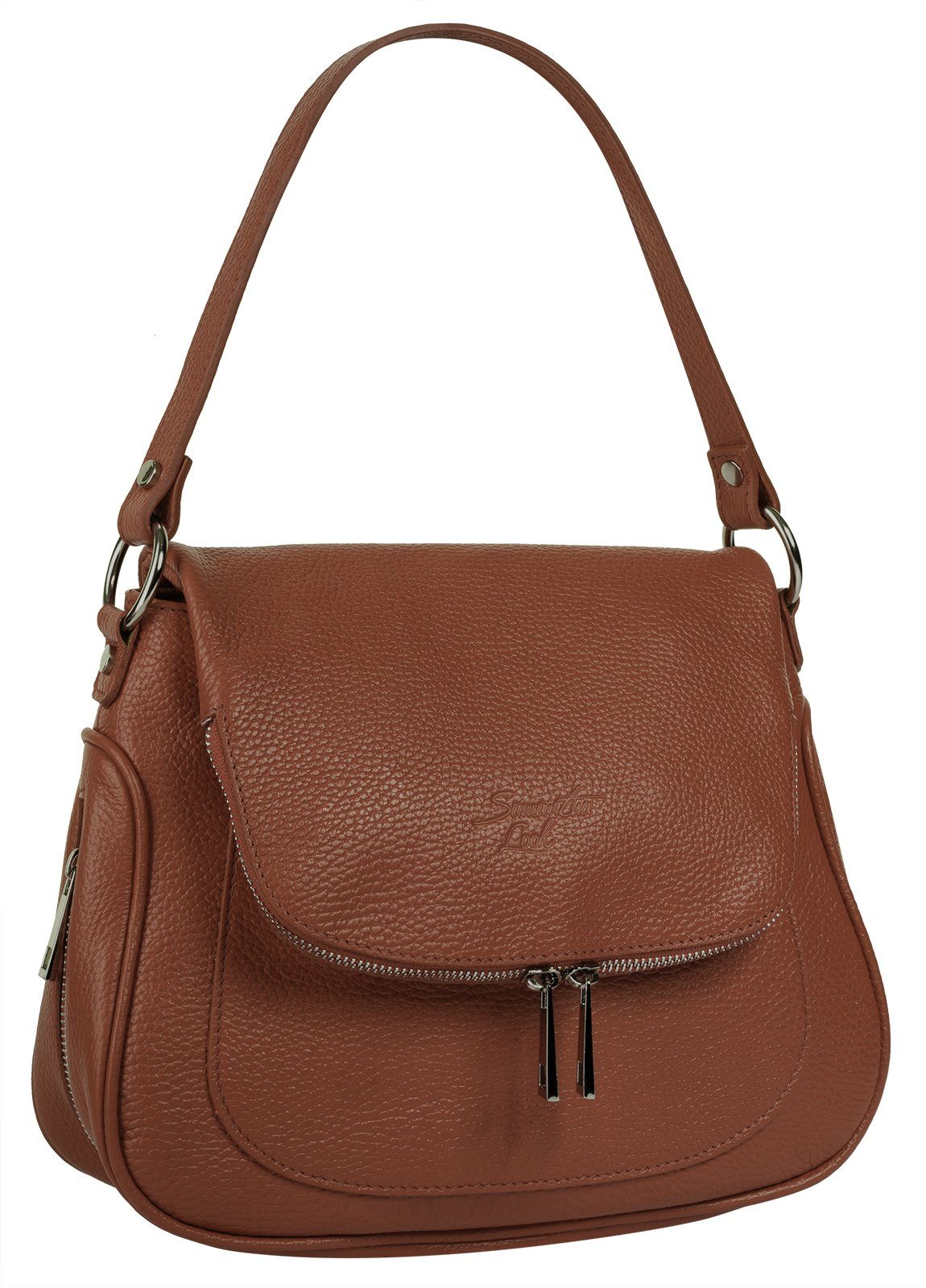 Samantha Look Schoudertas echt leer, made in italy