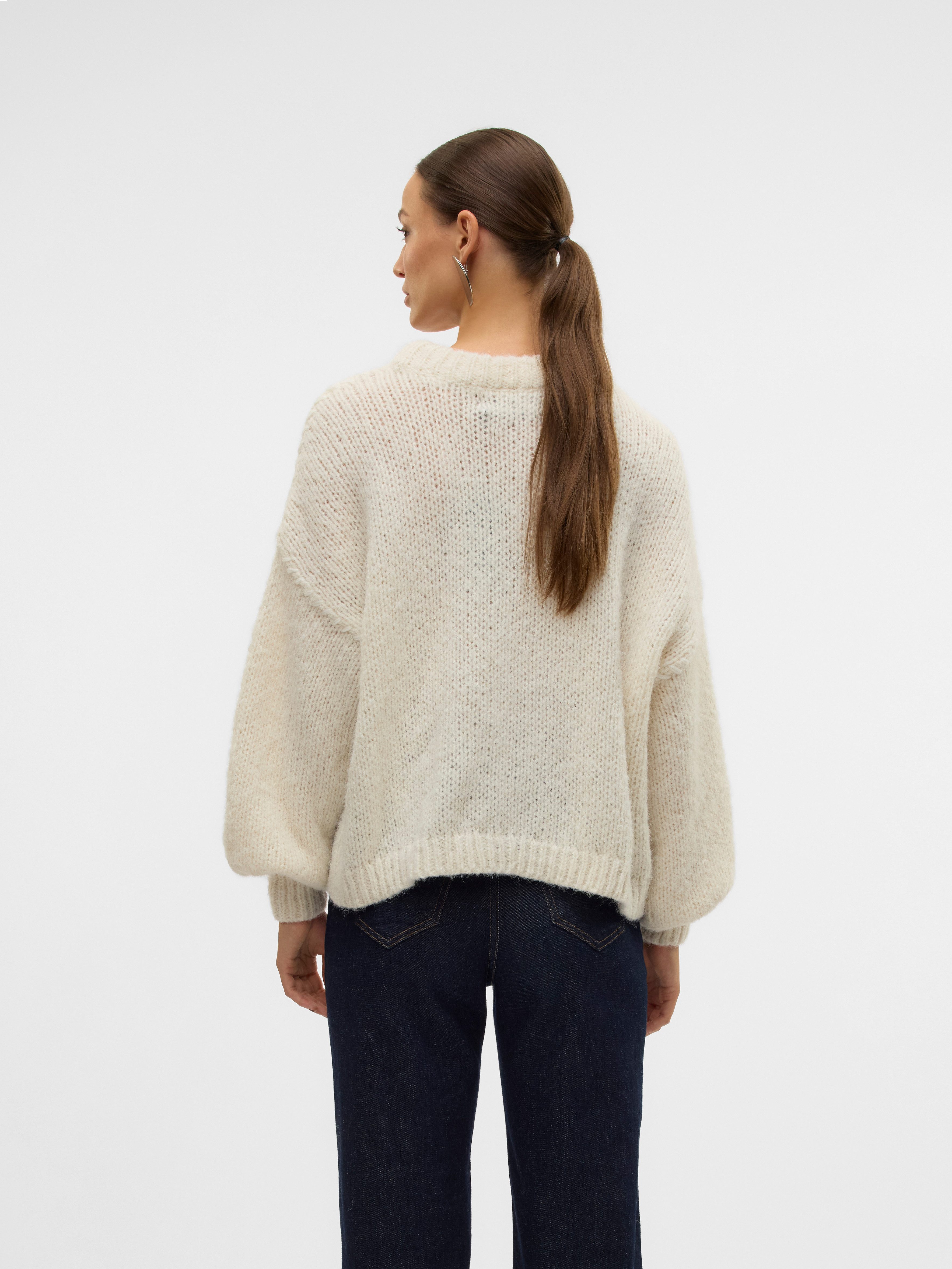Vero Moda Trui met ronde hals VMFENG LS O-NECK PULLOVER GA BOO