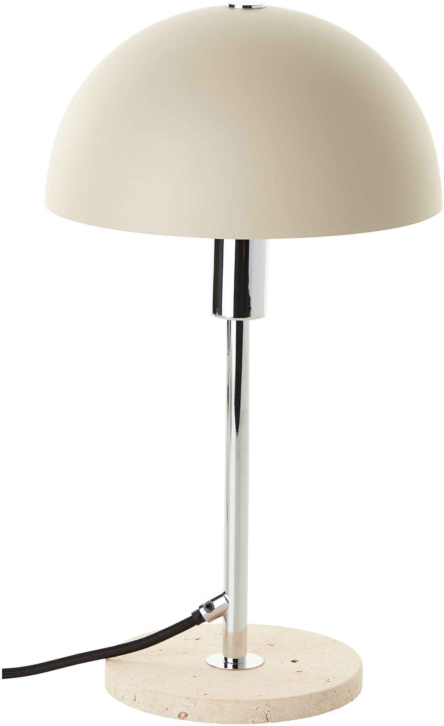 LeGer Home by Lena Gercke Tafellamp Linnea paddenstoel lamp - travertijn steenvoet Paddenstoel lamp, tafellamp, hoogte 35,5 cm, natuursteen, paddenstoellamp (1 stuk)