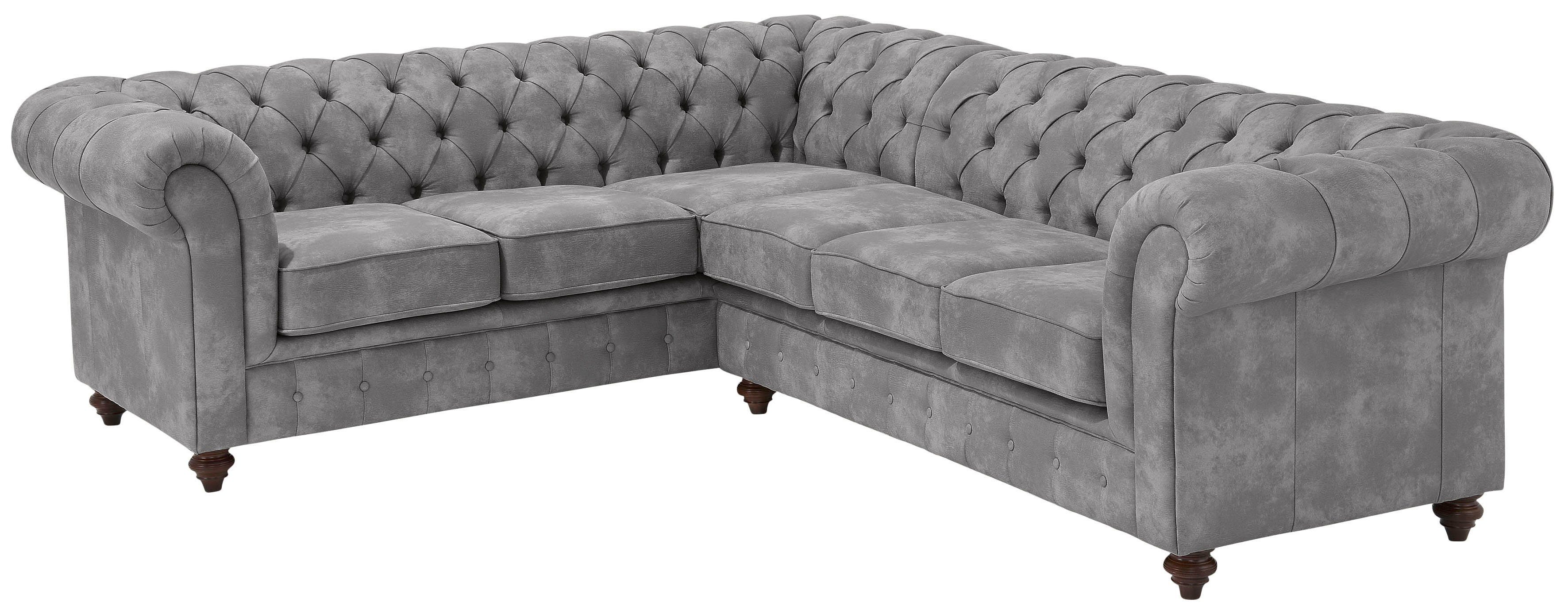 Premium collection by Home affaire Chesterfield-bank CHESTERFIELD met knoopsluiting, ook in leer