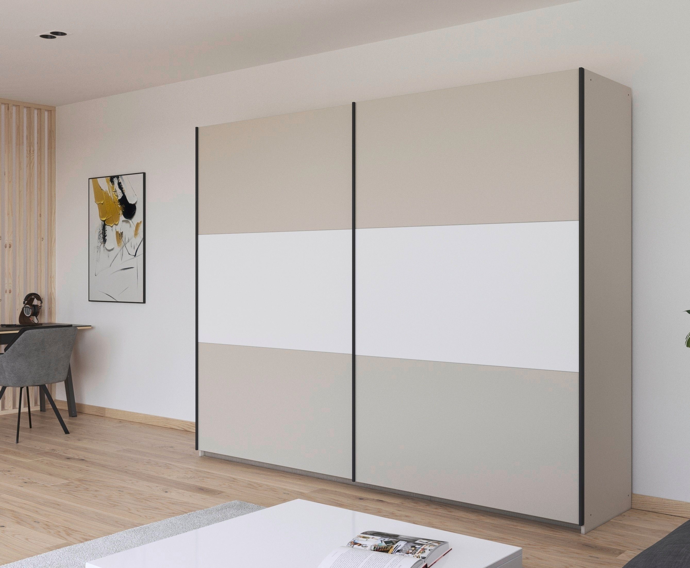 rauch Zweefdeurkast Kledingkast kast garderobe garderobekast waskast NEO met een royale opbergruimte en vele verschillende kleurencombinaties