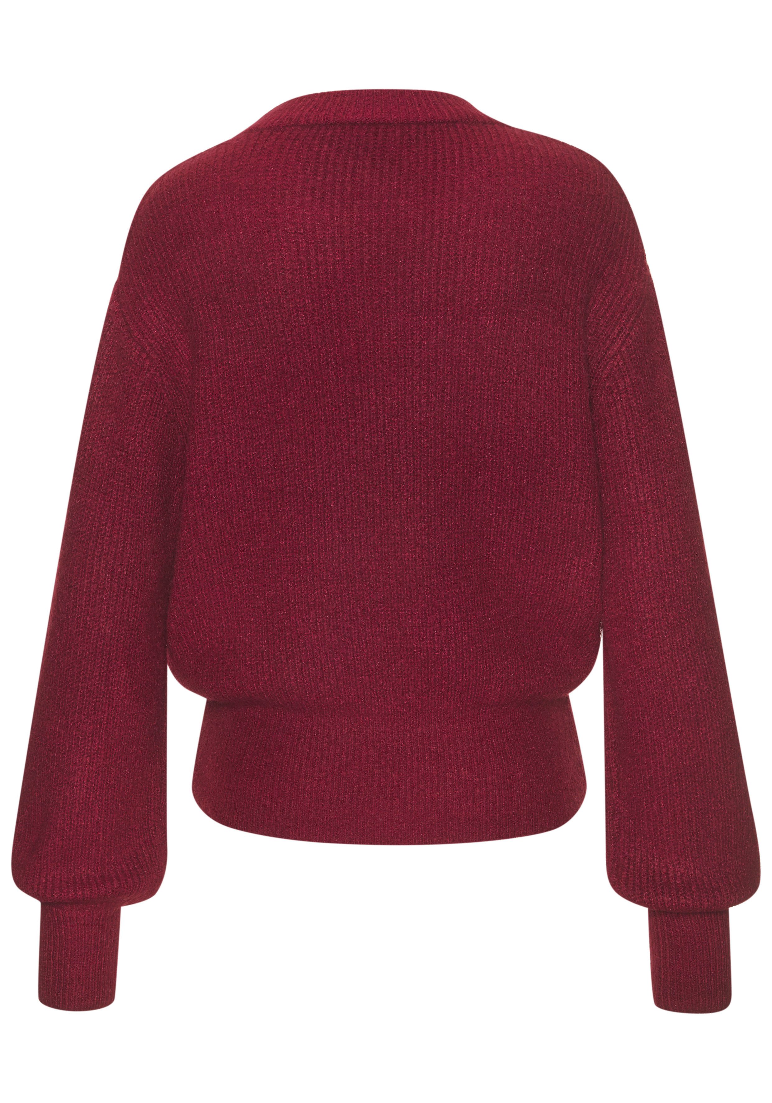 Lascana Gebreide trui in melange-look, losse damespullover, basic