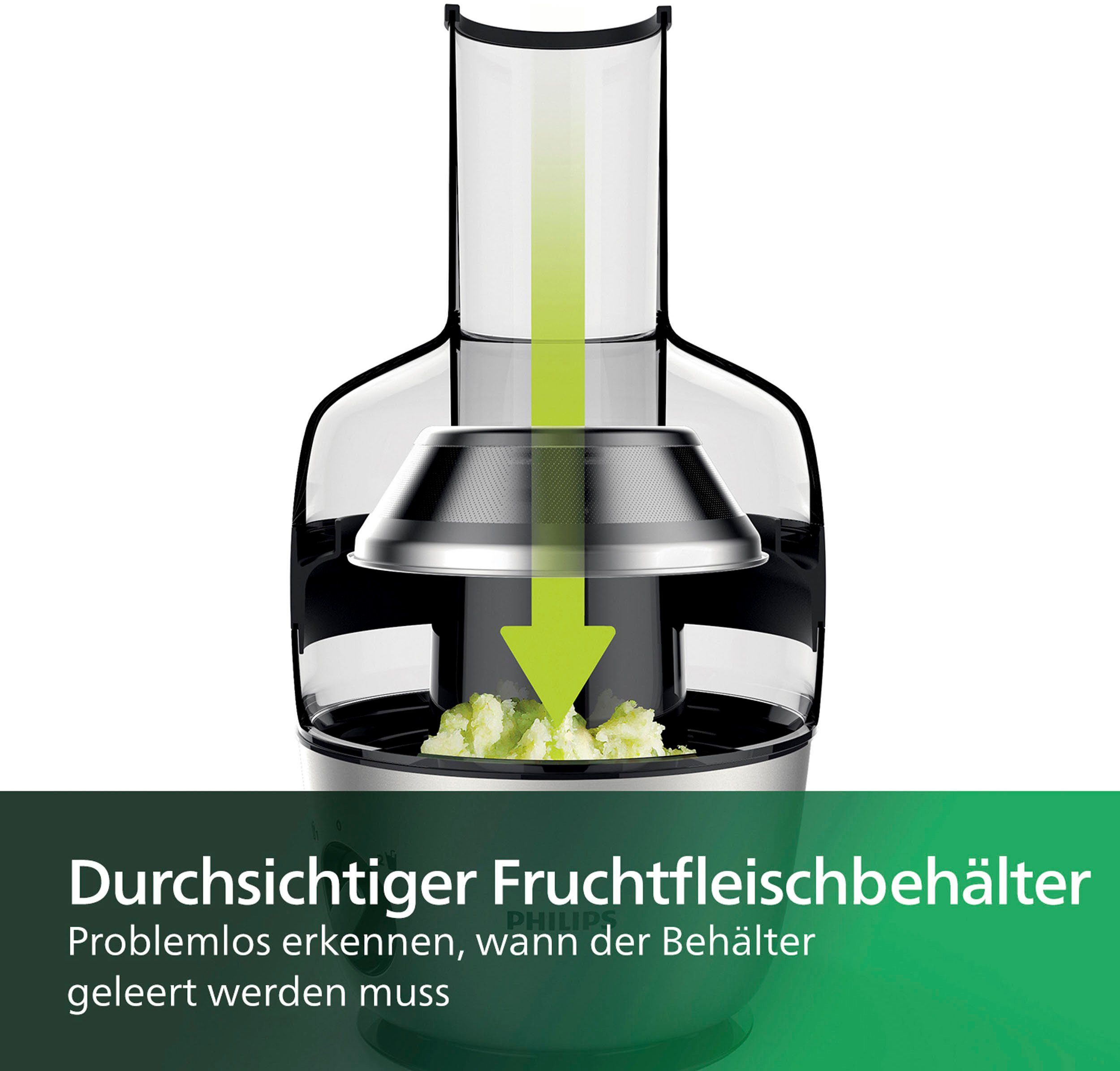 Philips Vruchtenpers HR1921/20 Avance met geotech vergiet, quickclean en voorspoelfunctie