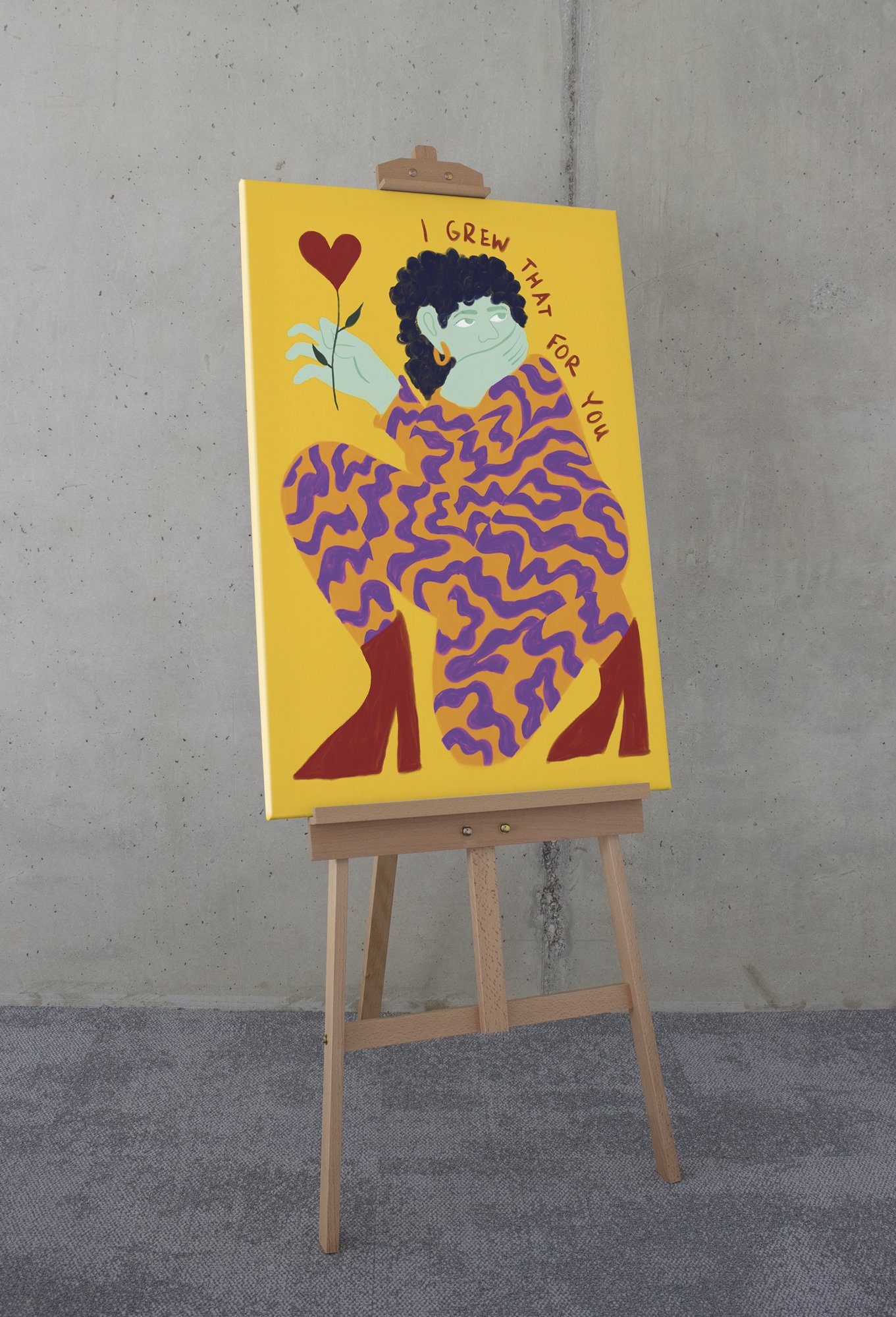 Komar Artprint op linnen For You - Afmeting 60 x 90 cm Canvasdoek met echt houten frame (1 stuk)