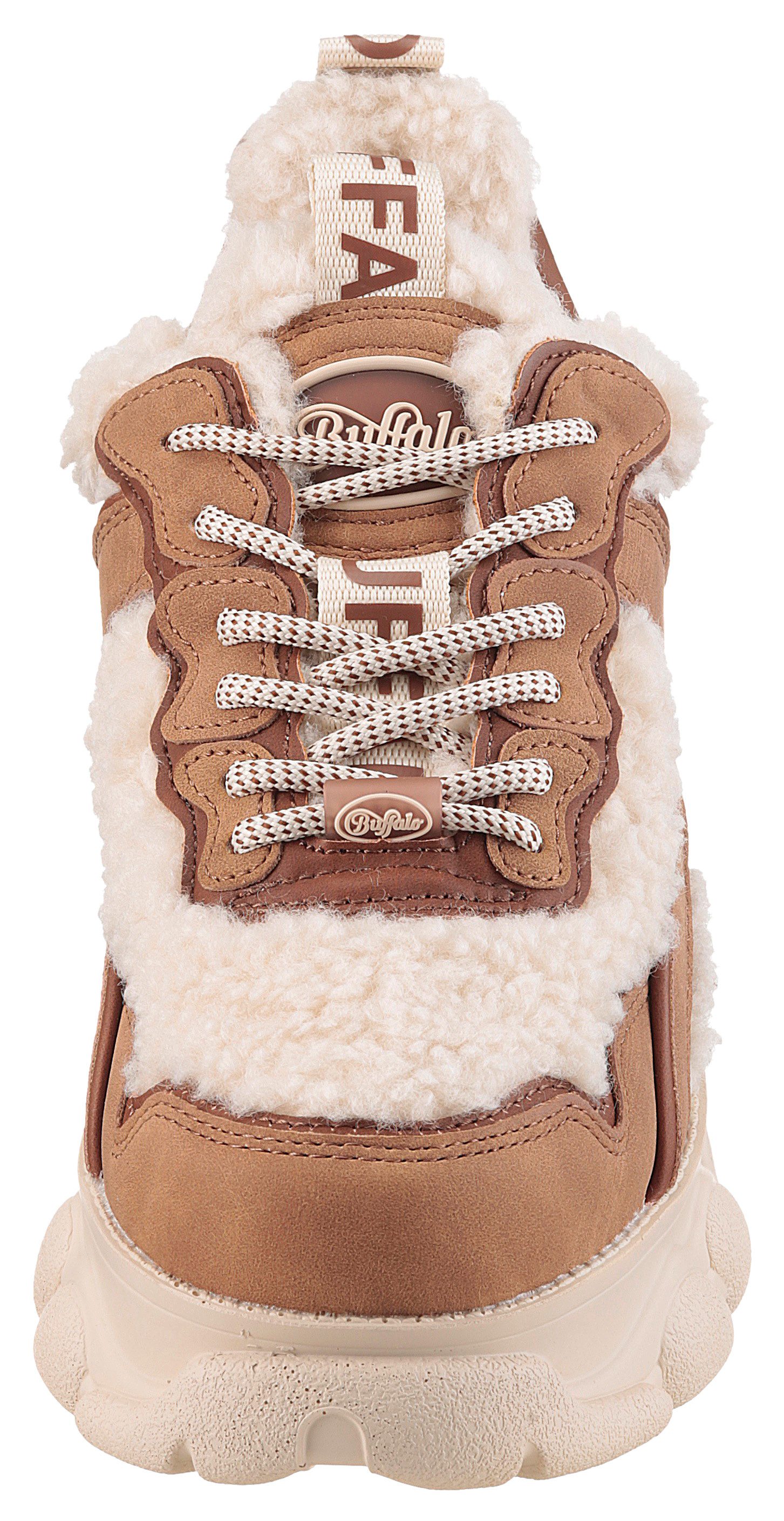 Buffalo Plateausneakers CLD CHAI WARM high top sneaker, veterschoenen, winterlaarzen met memory foam