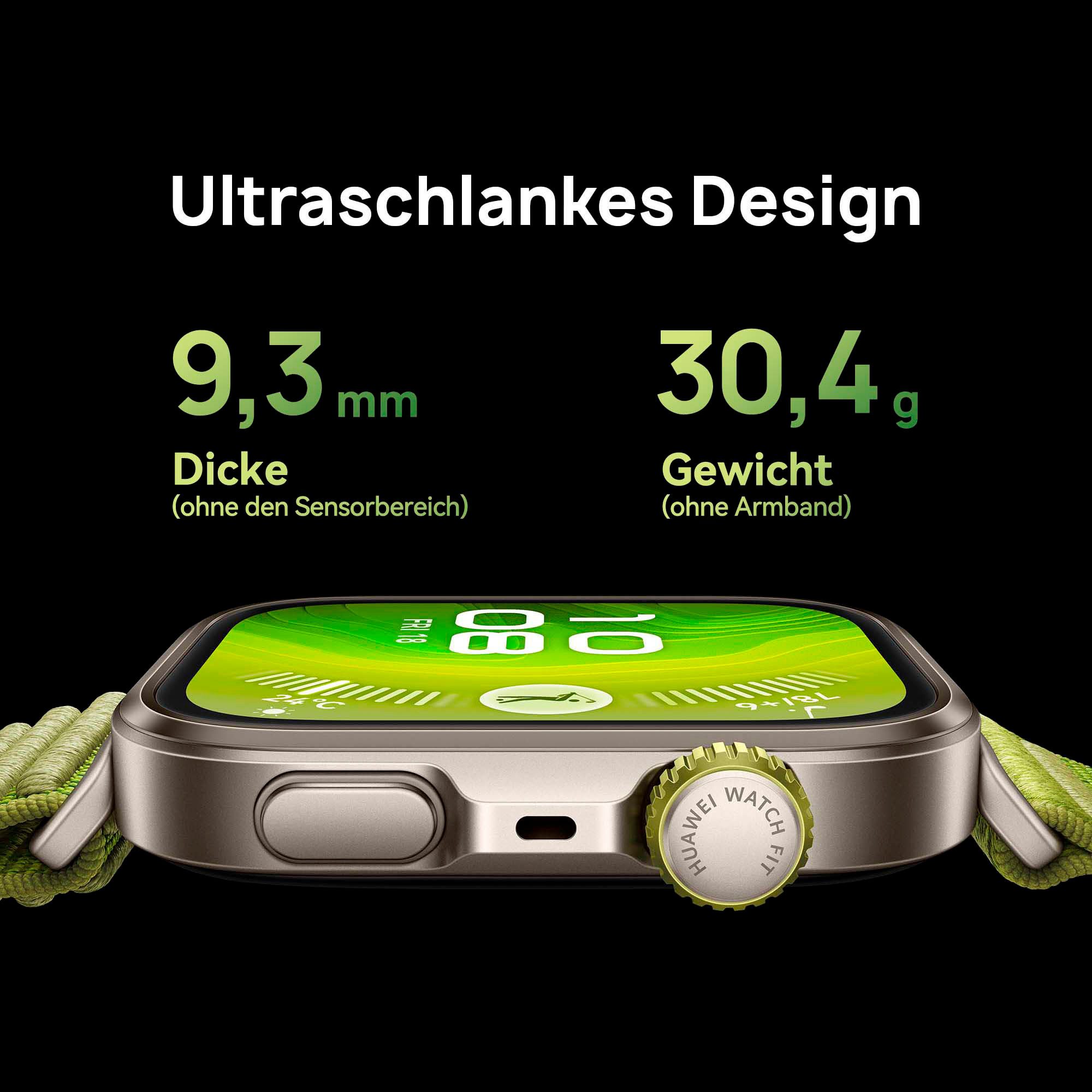 Huawei Smartwatch WATCH FIT 4 Pro, 1,82 inch AMOLED-kleurendisplay
