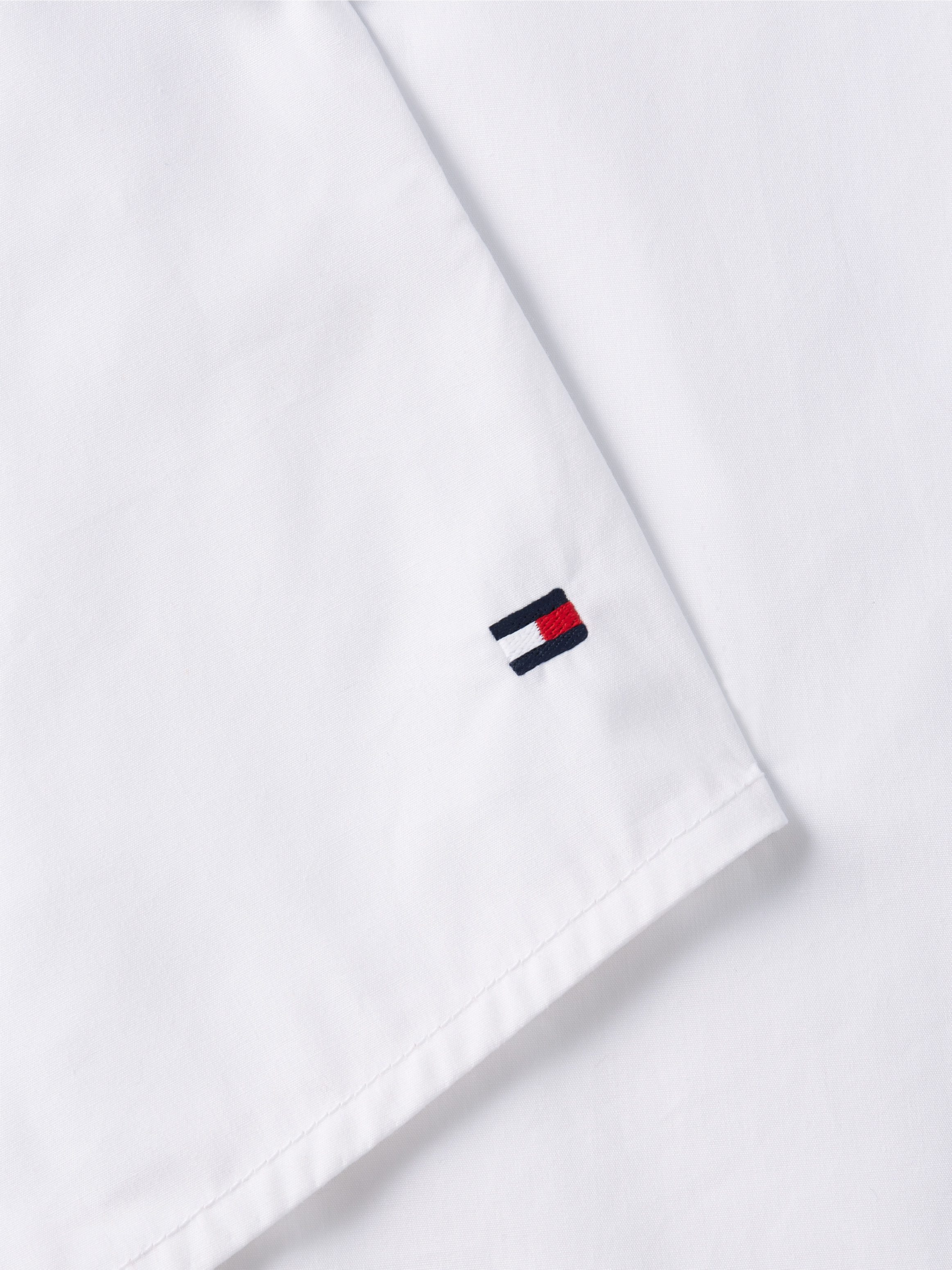 Tommy Hilfiger Blouse met lange mouwen COTTON V-NECK BALLOON LS BLOUSE