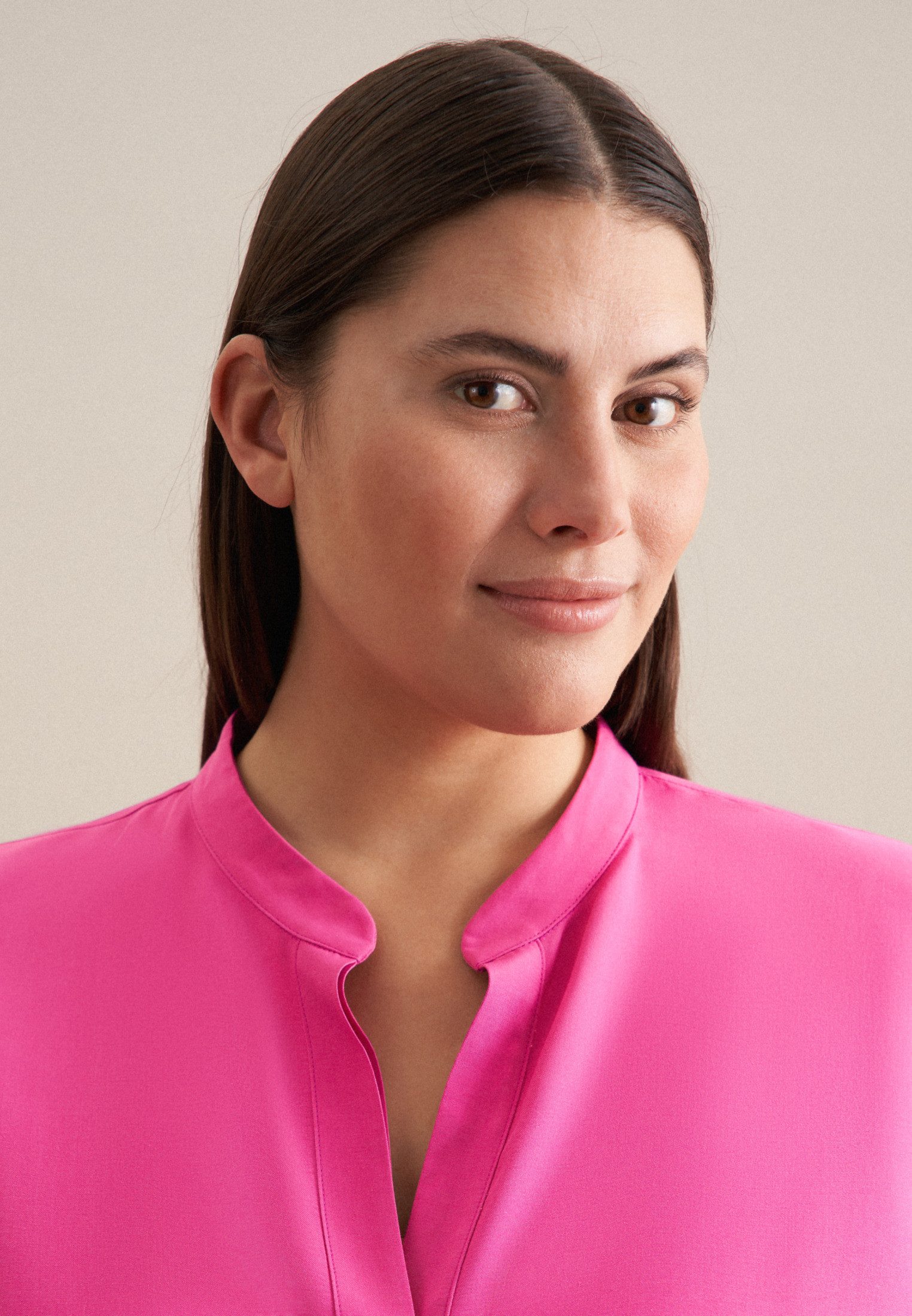 seidensticker Klassieke blouse Zwarte roos