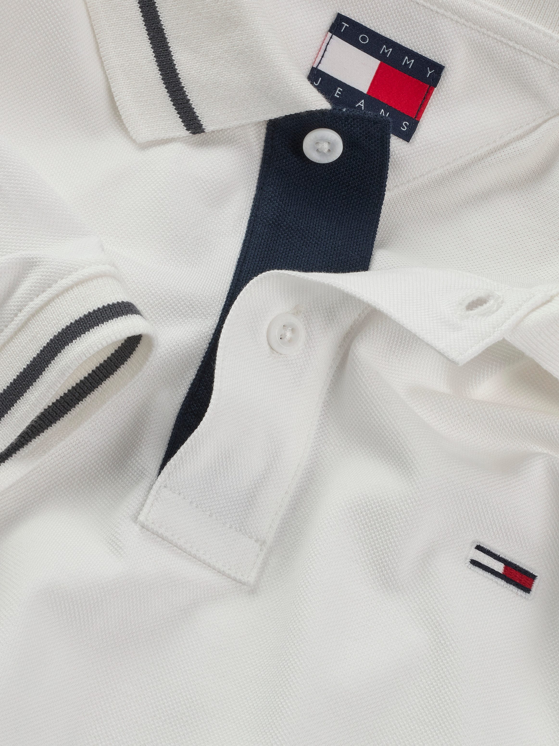 TOMMY JEANS Poloshirt TJM REG TIPPED POLO met gestreepte details