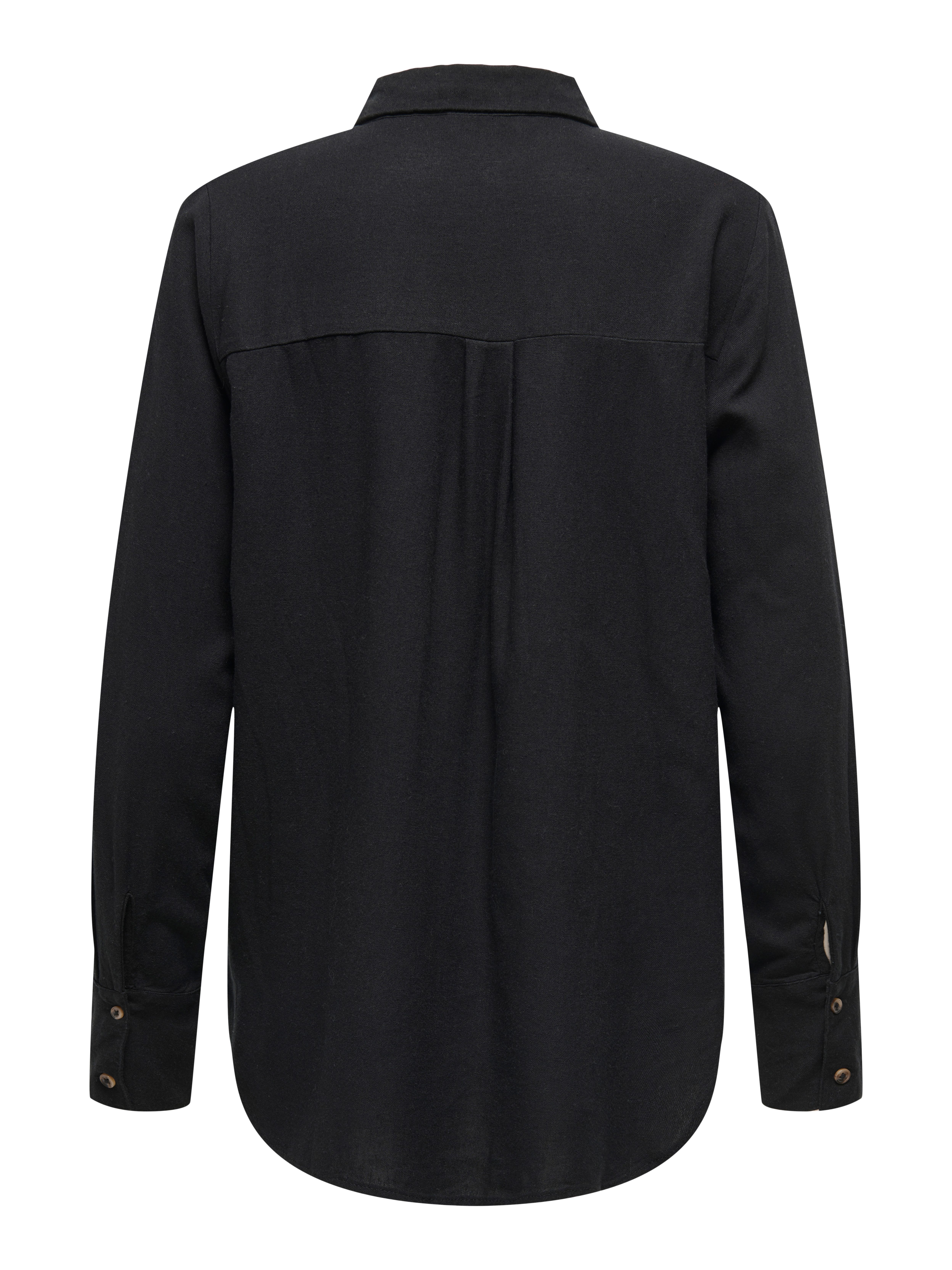 JDY Overhemdblouse JDYSAY L/S LINEN LOOSE SHIRT WVN NOOS