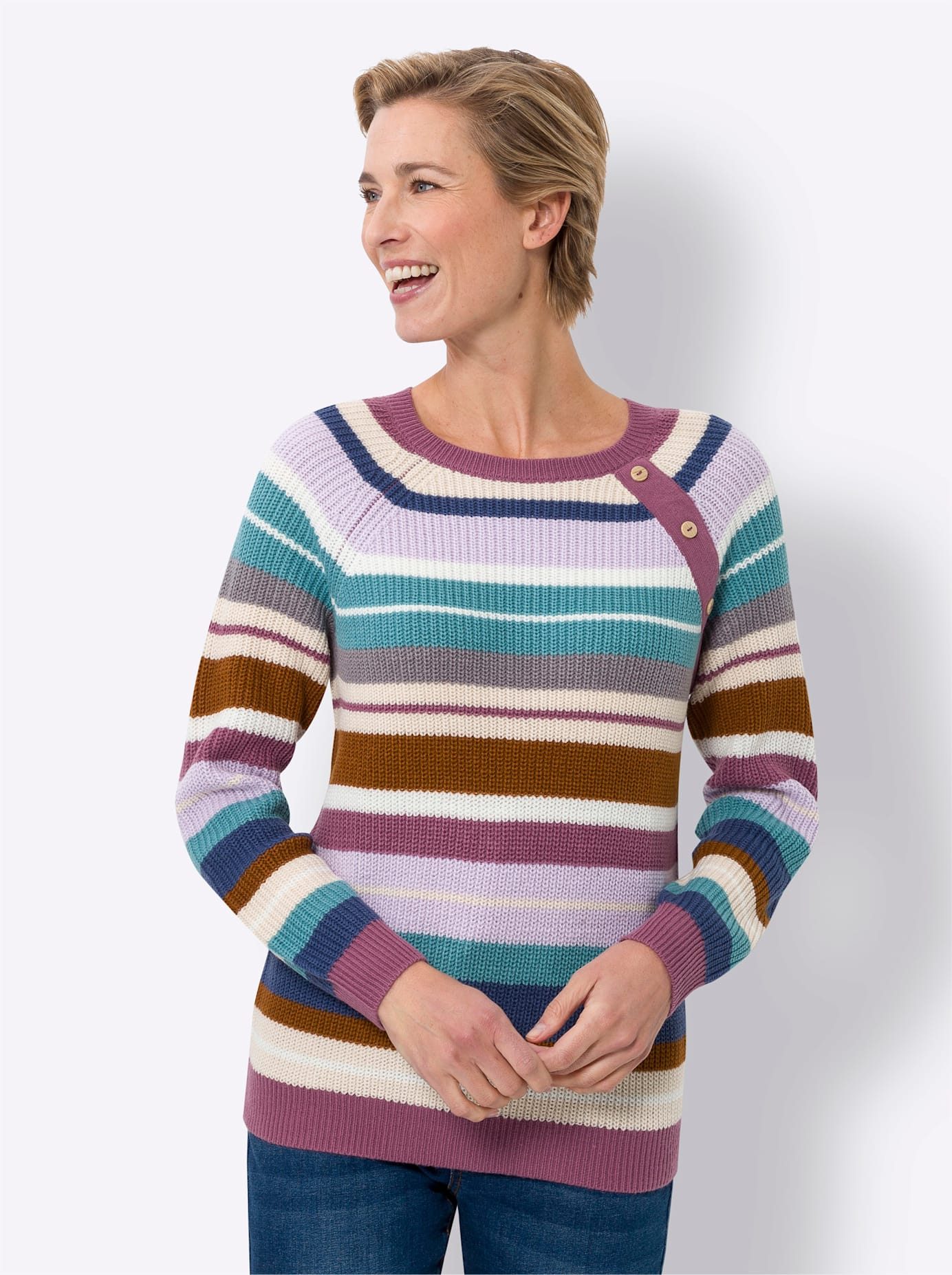 Classic Basics Trui met ronde hals Trui met lange mouwen