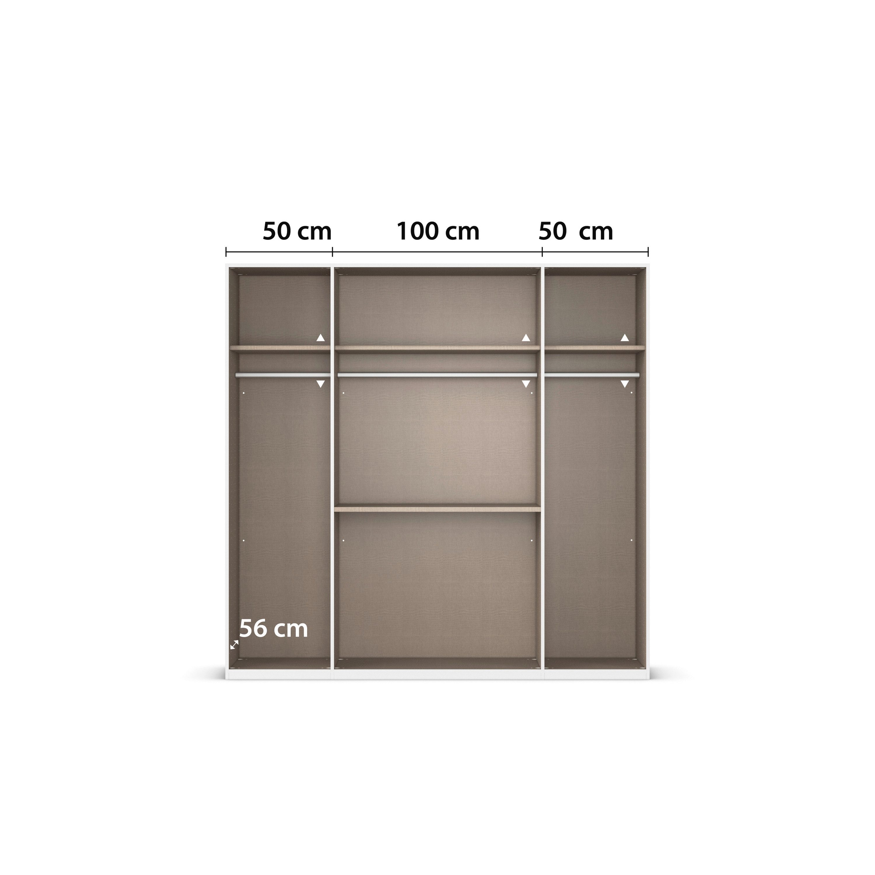 rauch Draaideurkast Kledingkast Kast Garderobe Slaapkamerkast EVELYN in elegante stijl met lades 3 breedtes en 2 hoogtes made in germany
