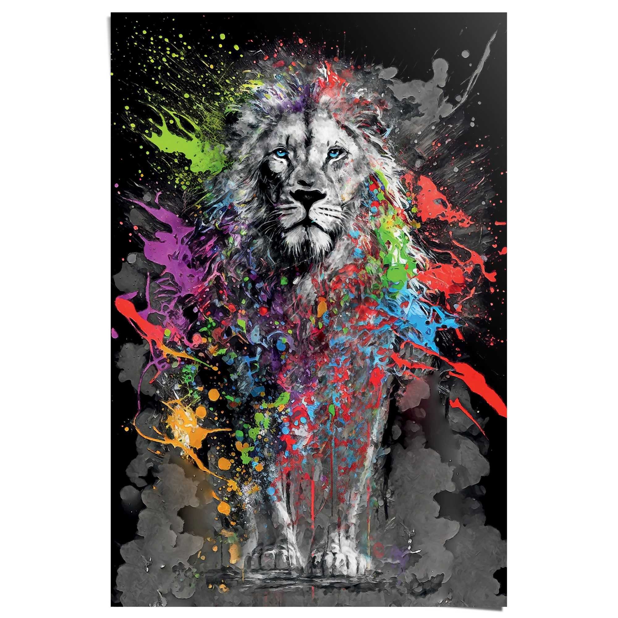Reinders! Poster Coloured Lion
