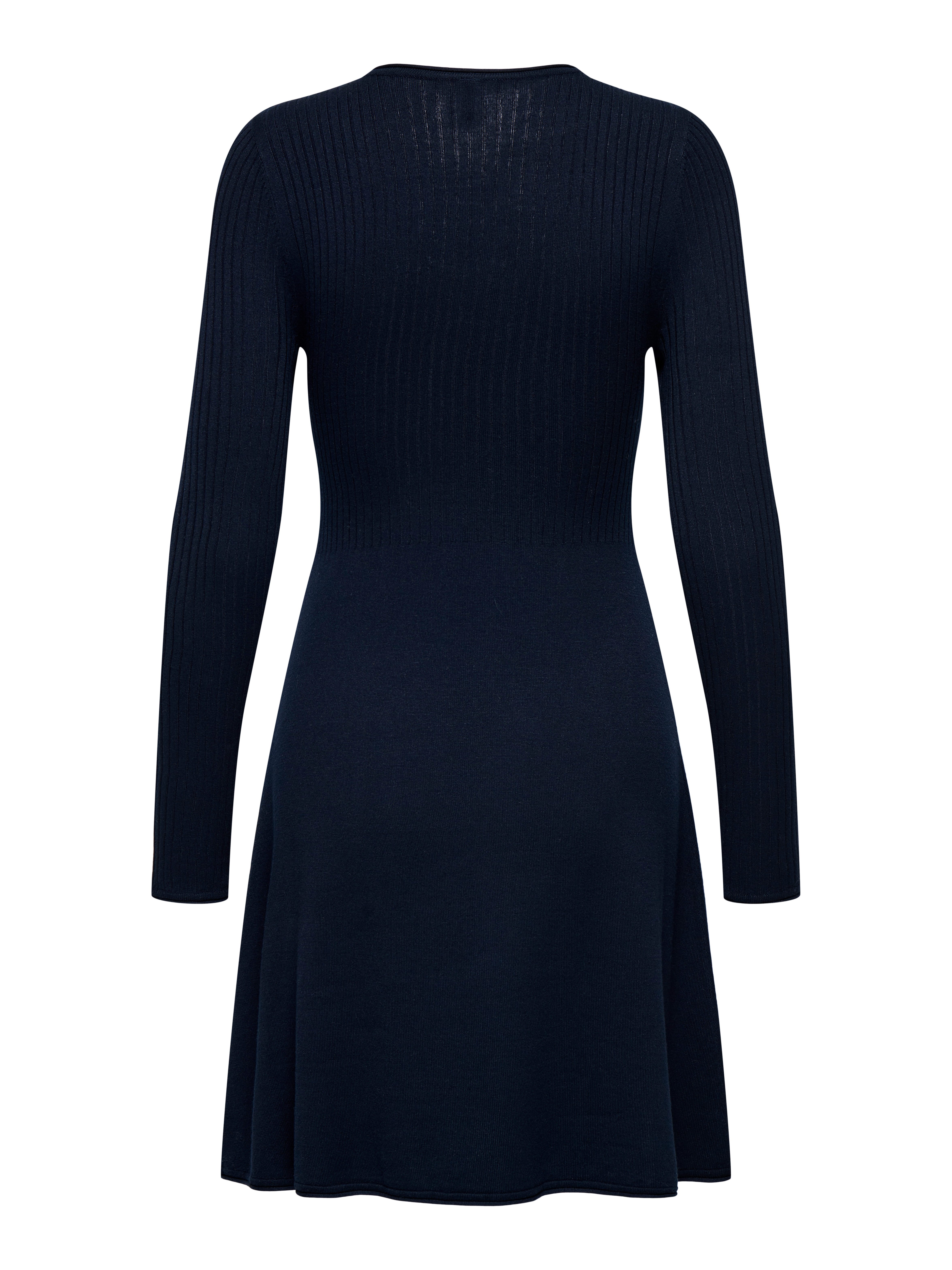 Only Midi-jurk ONLMILA SL BUTTON O-NECK DRESS EX KNT