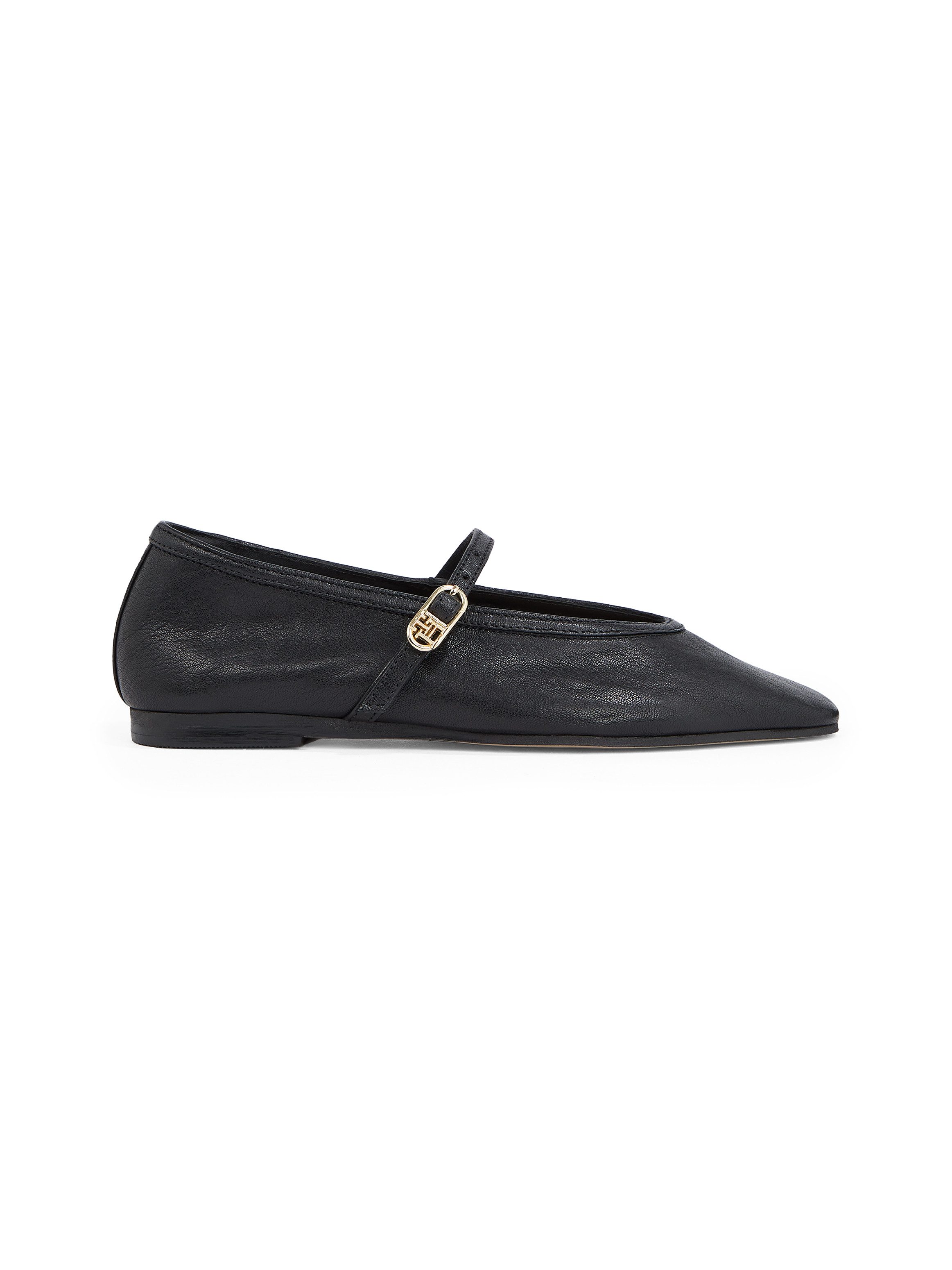 Tommy Hilfiger Ballerina's met riempje BALLERINA MARYJANE SOFT LEATHER zakelijke schoen, flats, feestmode in smalle vorm