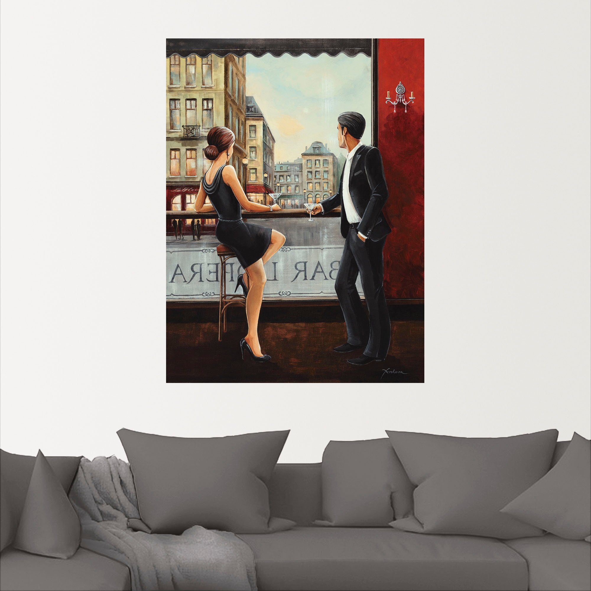 Artland Artprint Beer als artprint van aluminium, artprint voor buiten, artprint op linnen, poster, muursticker
