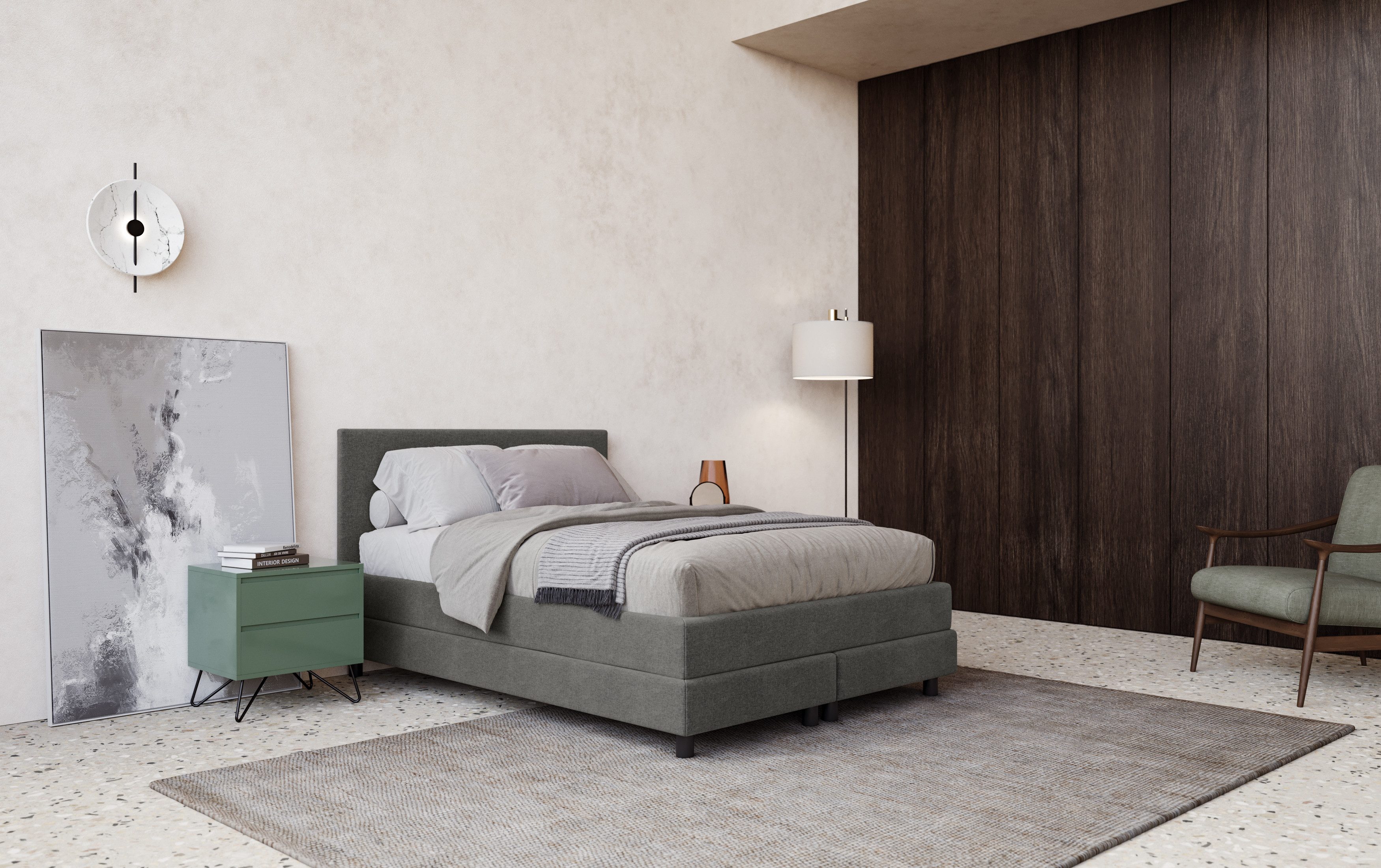 COTTA Boxspring Andorra incl. topper, verkrijgbaar in verschillende breedtes