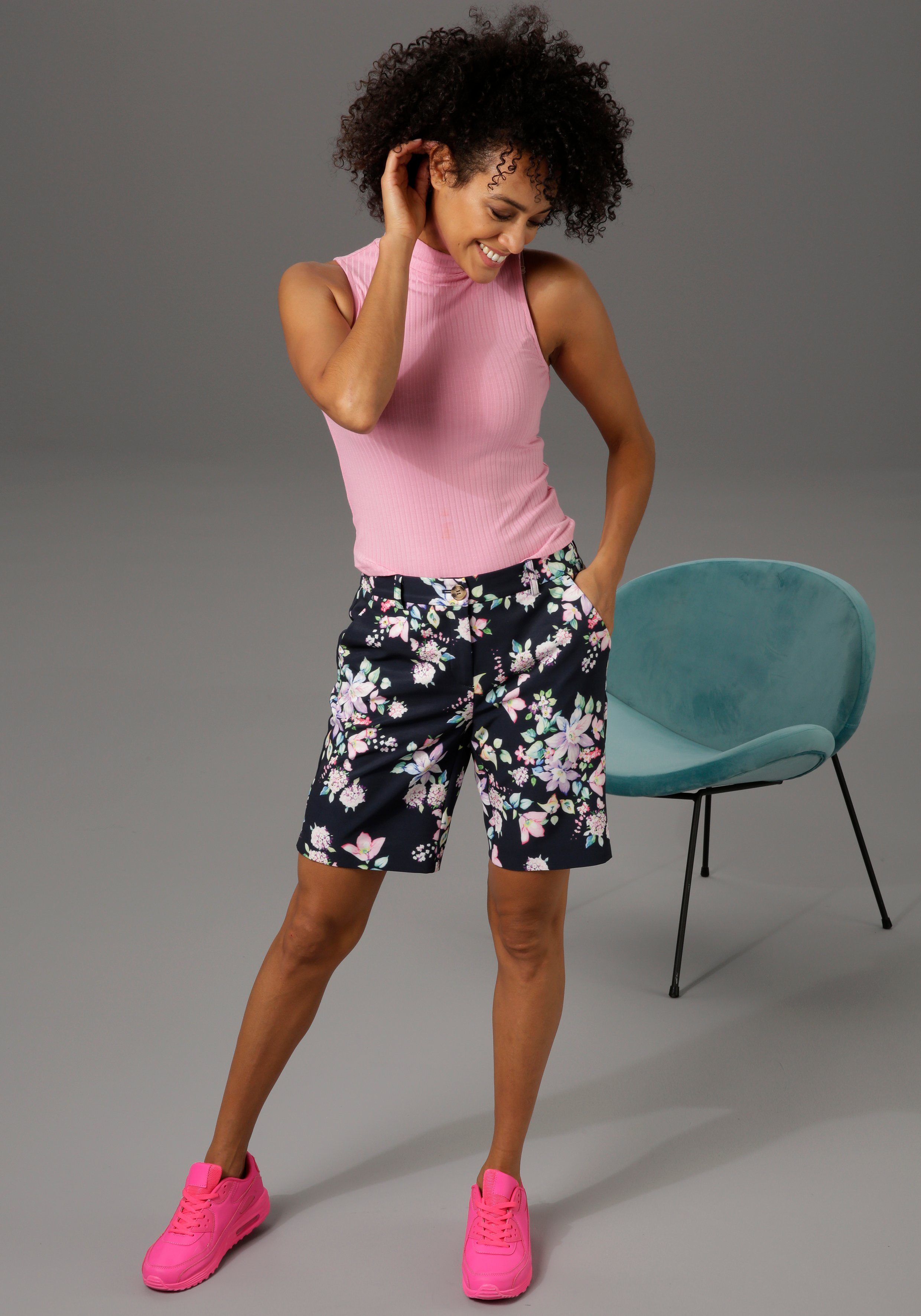 Aniston CASUAL Tanktop met opstaande kraag