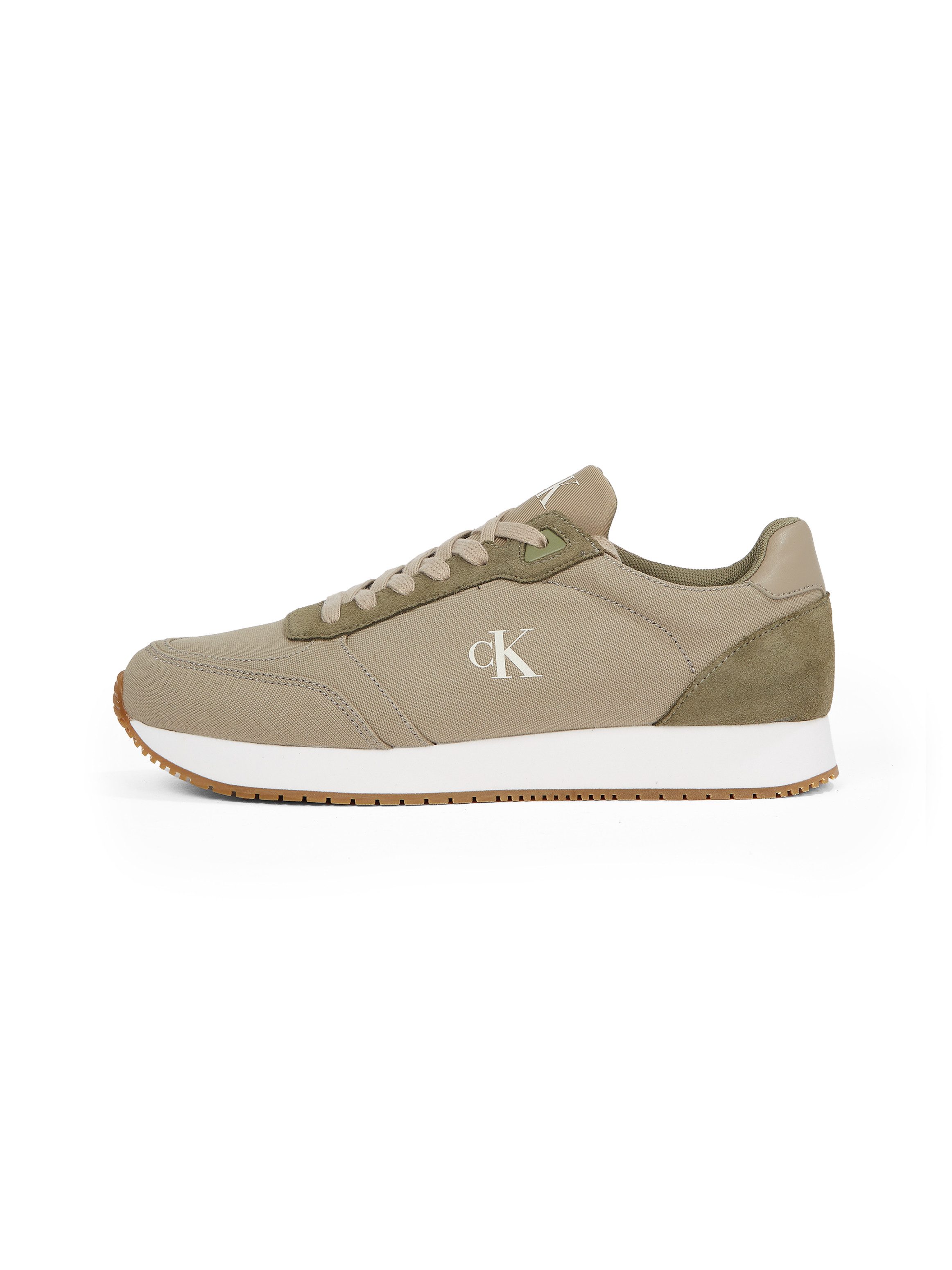 Calvin Klein Sneakers RUNNER SOCK LACEUP MG CANVAS vrijetijdsschoen, lage schoen, veterschoen in klassieke uitstraling
