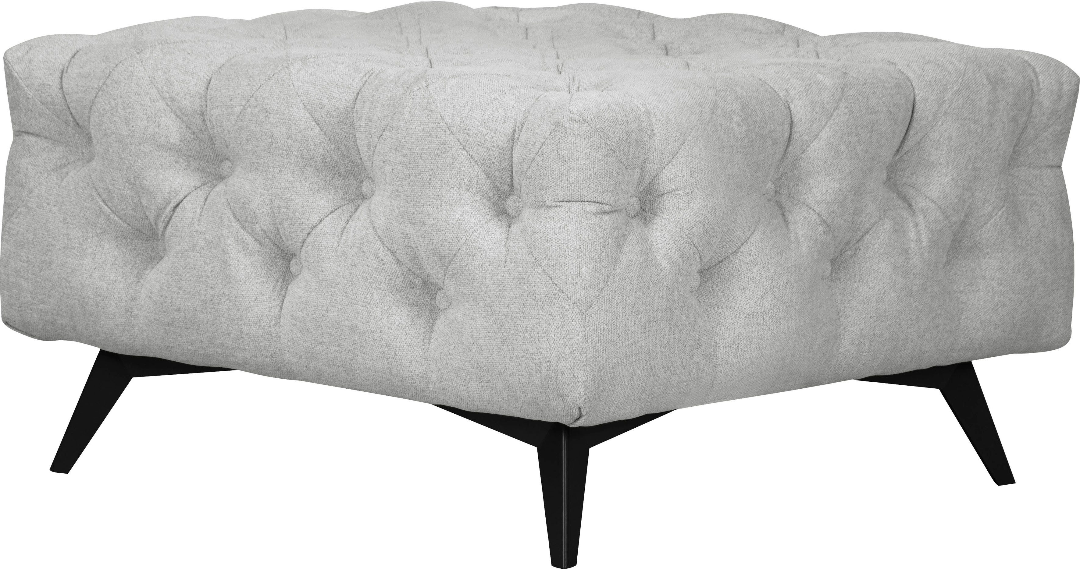 Leonique Hocker Amaury Chesterfield-look, breedte 80 cm, kleur van de poten ter keuze