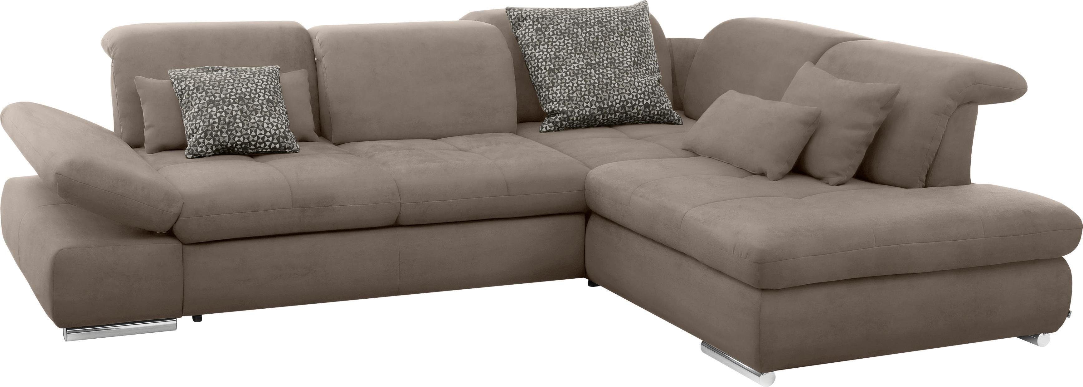 set one by Musterring Hoekbank SO 4100 met comfortabele pocketvering en hoofdeindeverstelling,