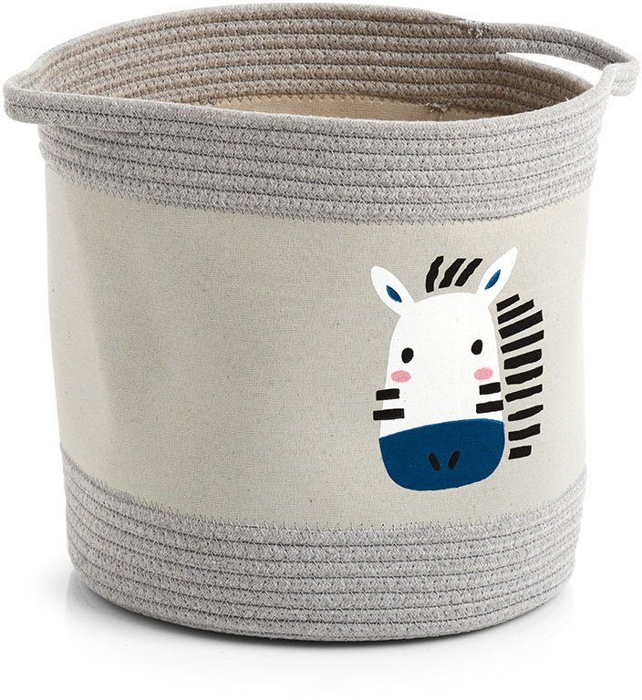 Zeller Present Opbergmand "Zebra" katoen/polyester (1 stuk)