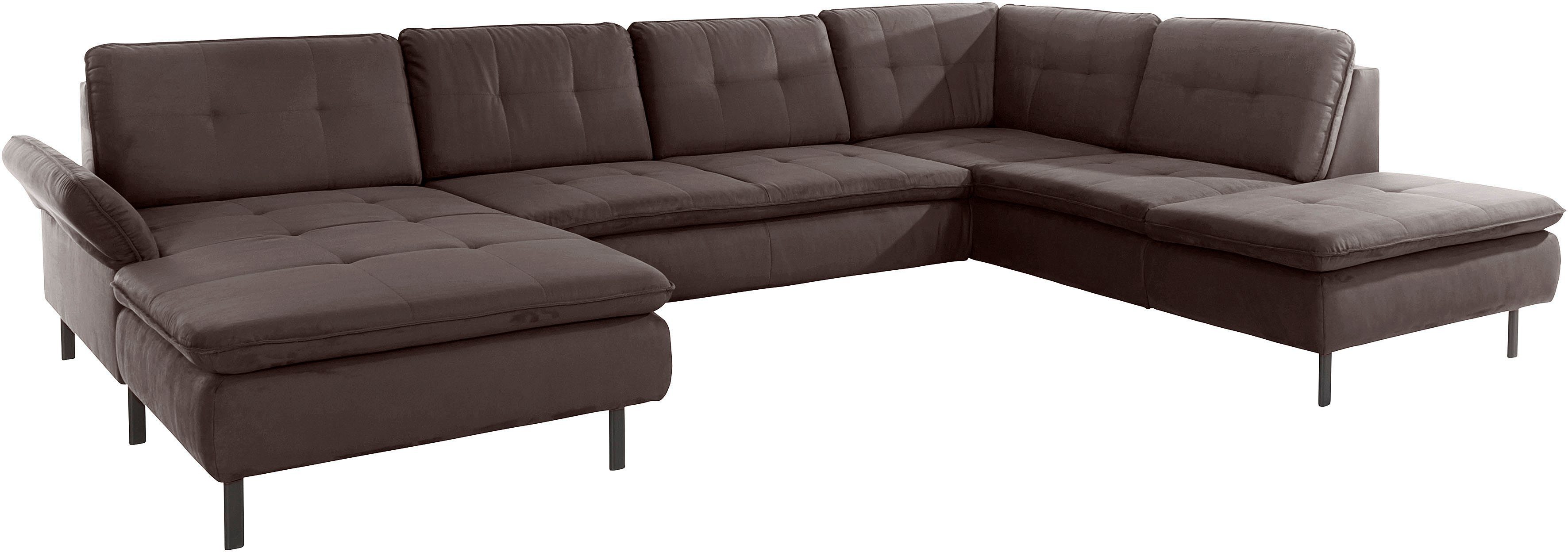 INOSIGN Zithoek Birkholm U-vorm Verstelbare armleuningen, ook in Easy Clean bekleding - met water te reinigen