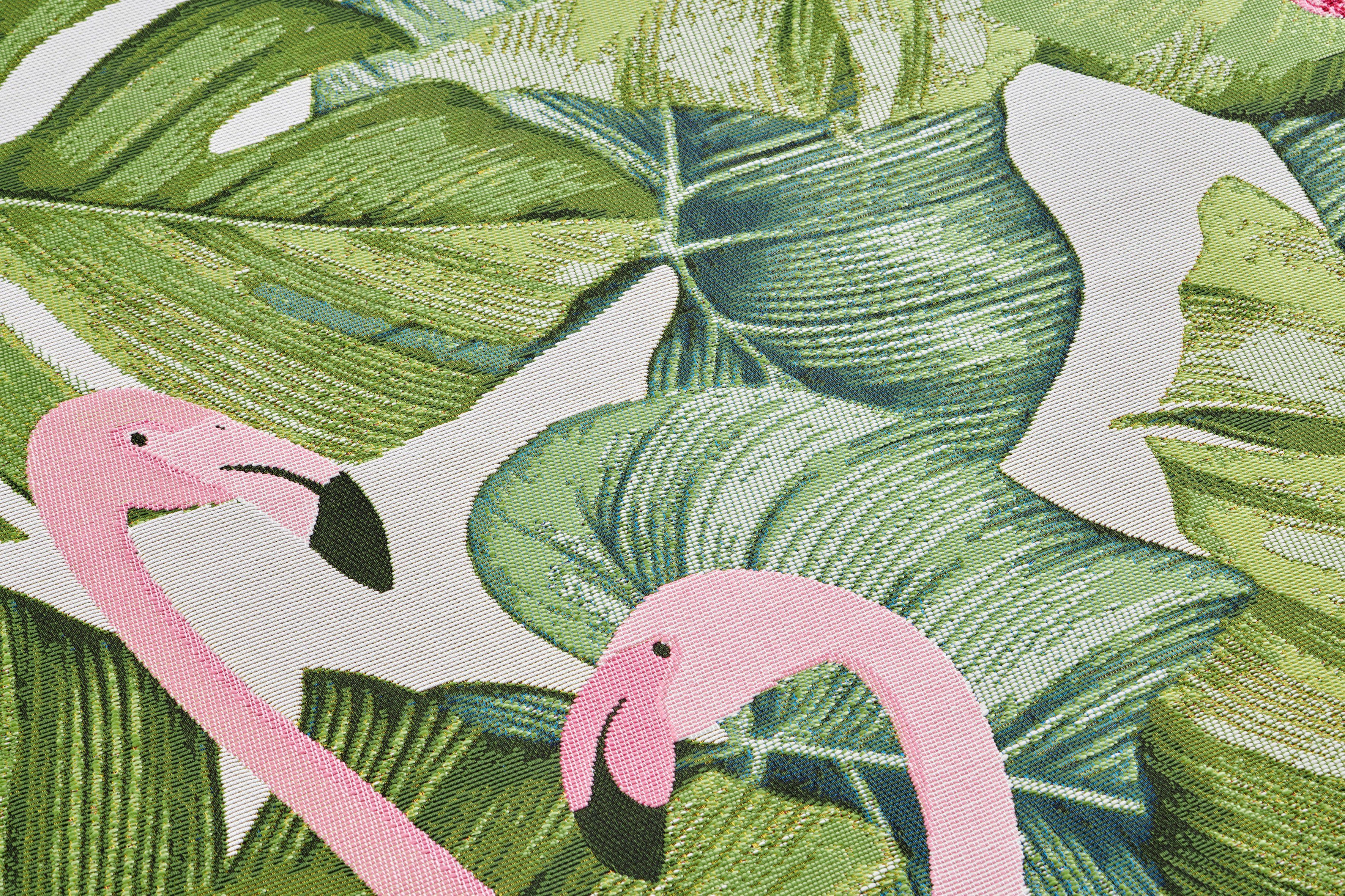 HANSE Home Outdoorkleed Tropical Flamingo In-& outdoor, tapijt, weerbestendig, balkon, tuin, woonkamer, floraal