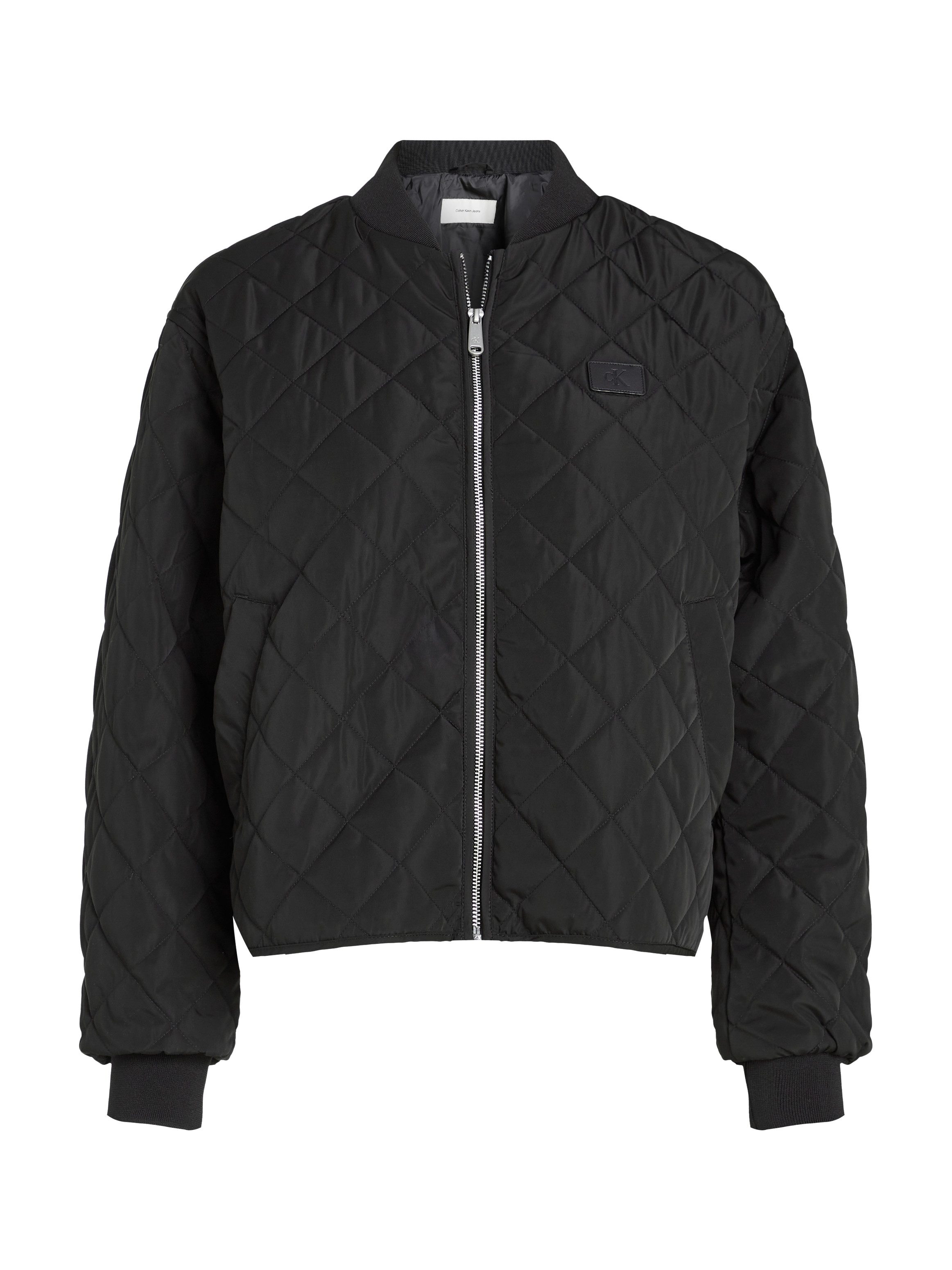 Calvin Klein Bomberjack LW QUILTED JACKET met logoprint met steppatroon