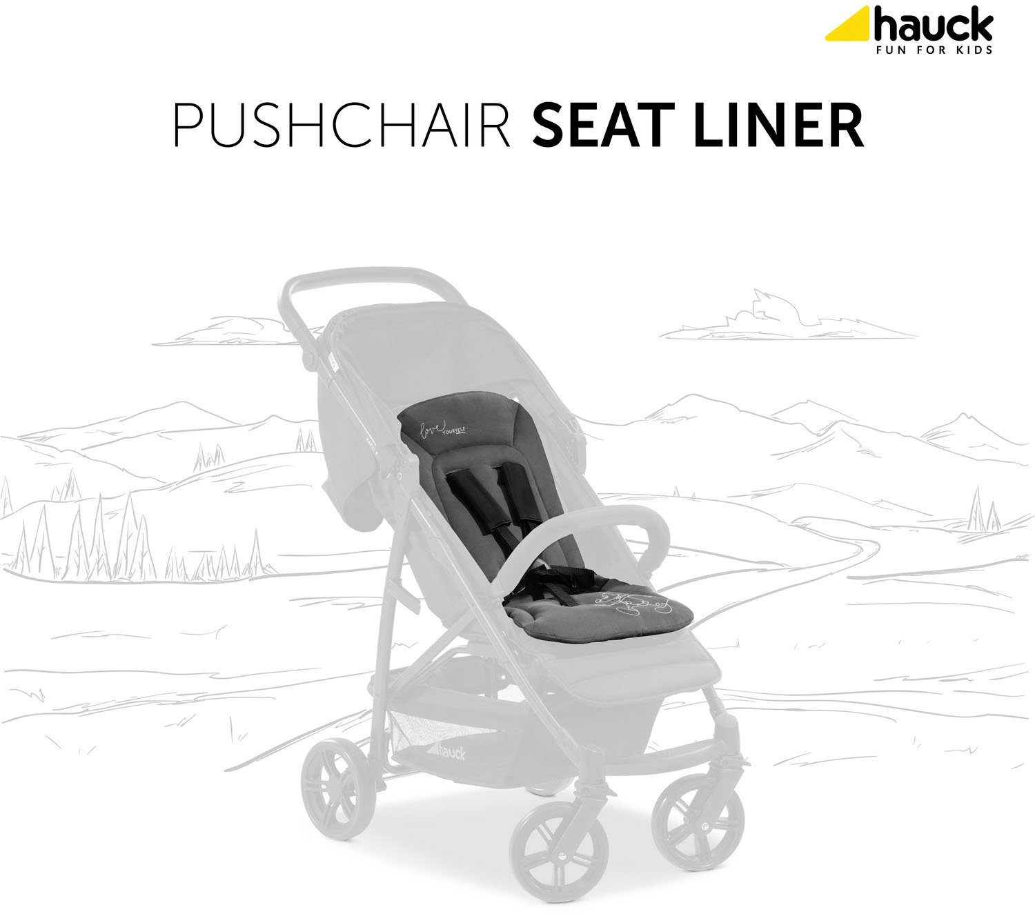 Hauck Zitkussen voor kinderwagens Seat Liner, Mickey Mouse black