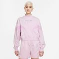 nike sportswear sweatshirt air womens mock fleece roze