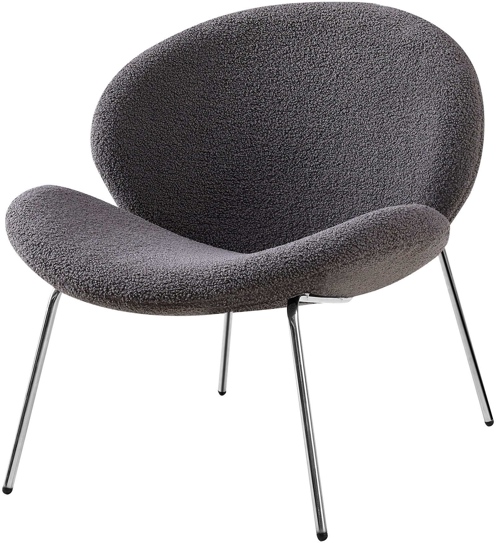 Kayoom Stoel Jaden 125 2-pack, in trendy stof met kreukeleffect Esthetisch minimalistisch ontwerp, bouclé stof, breed zitten (set, 2 stuks)