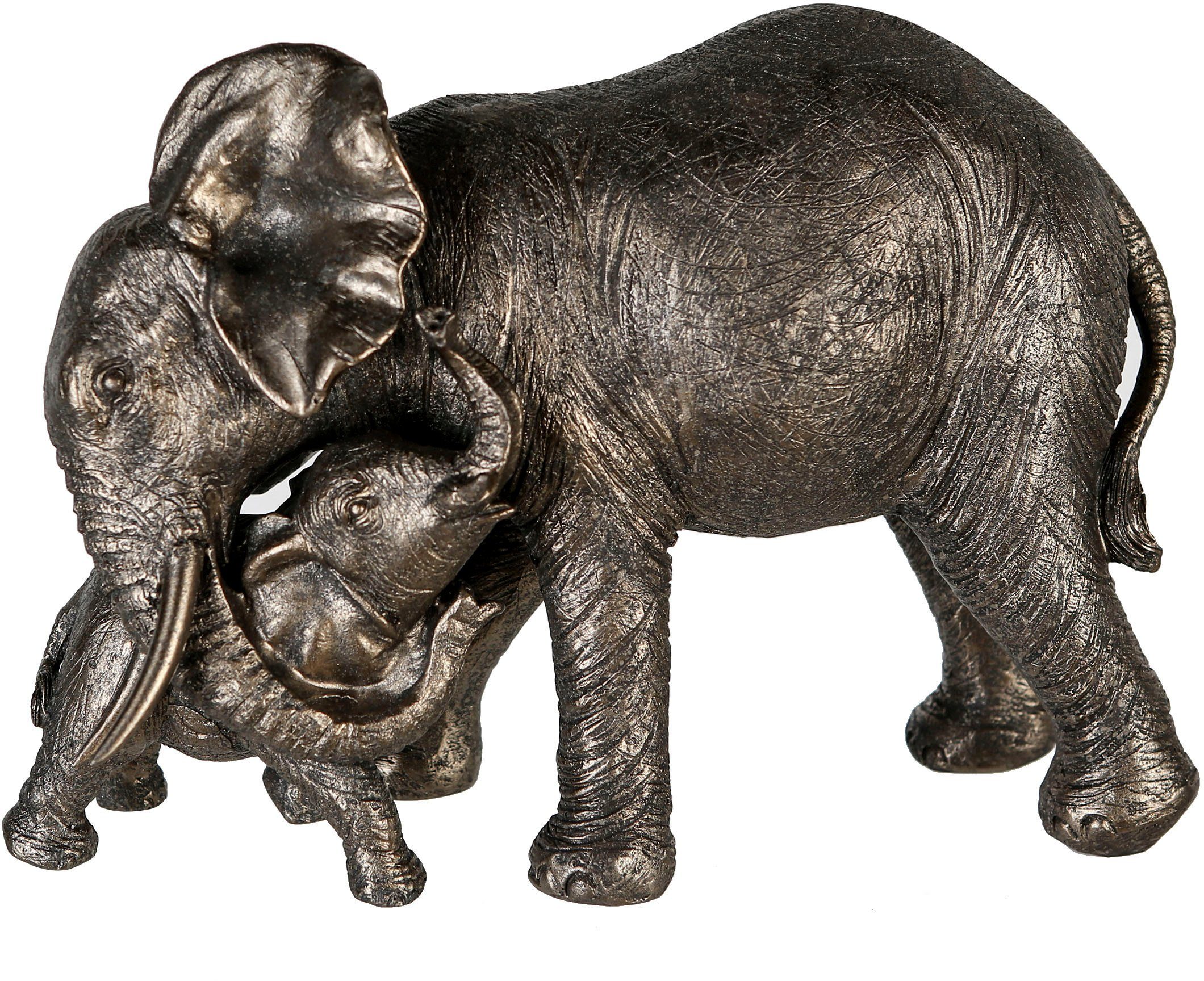 GILDE Dierfiguur Elefant mit Jungem "Zambezi" (1 stuk)