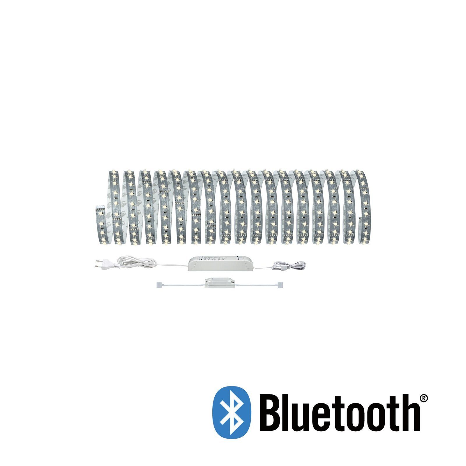 Paulmann Led-strepen MaxLED 500 BLE Basisset 10m 50W 230/24V zilverkleur 53,5W Warmwit (1 stuk)