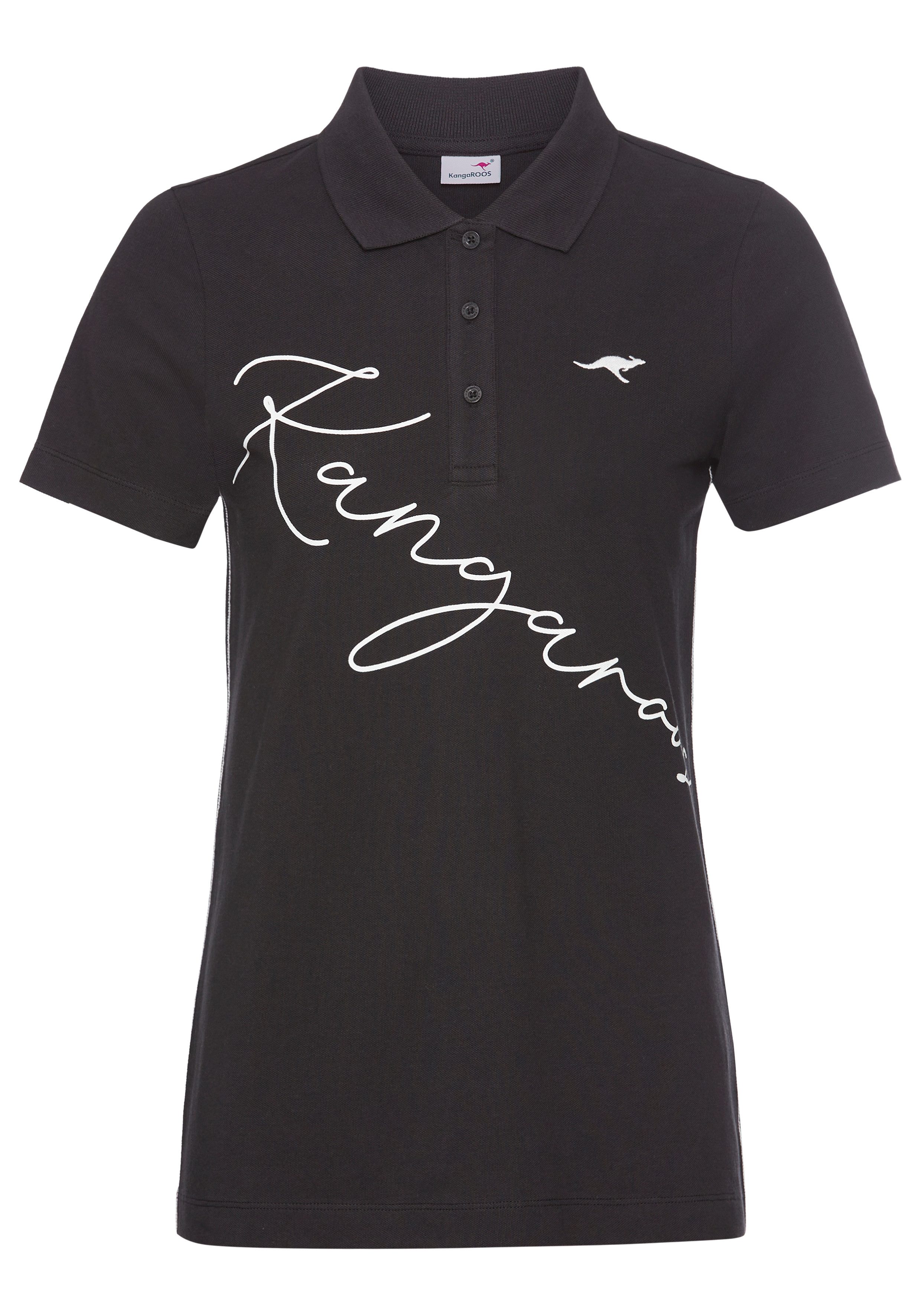 KangaROOS Poloshirt met groot logo-opschrift