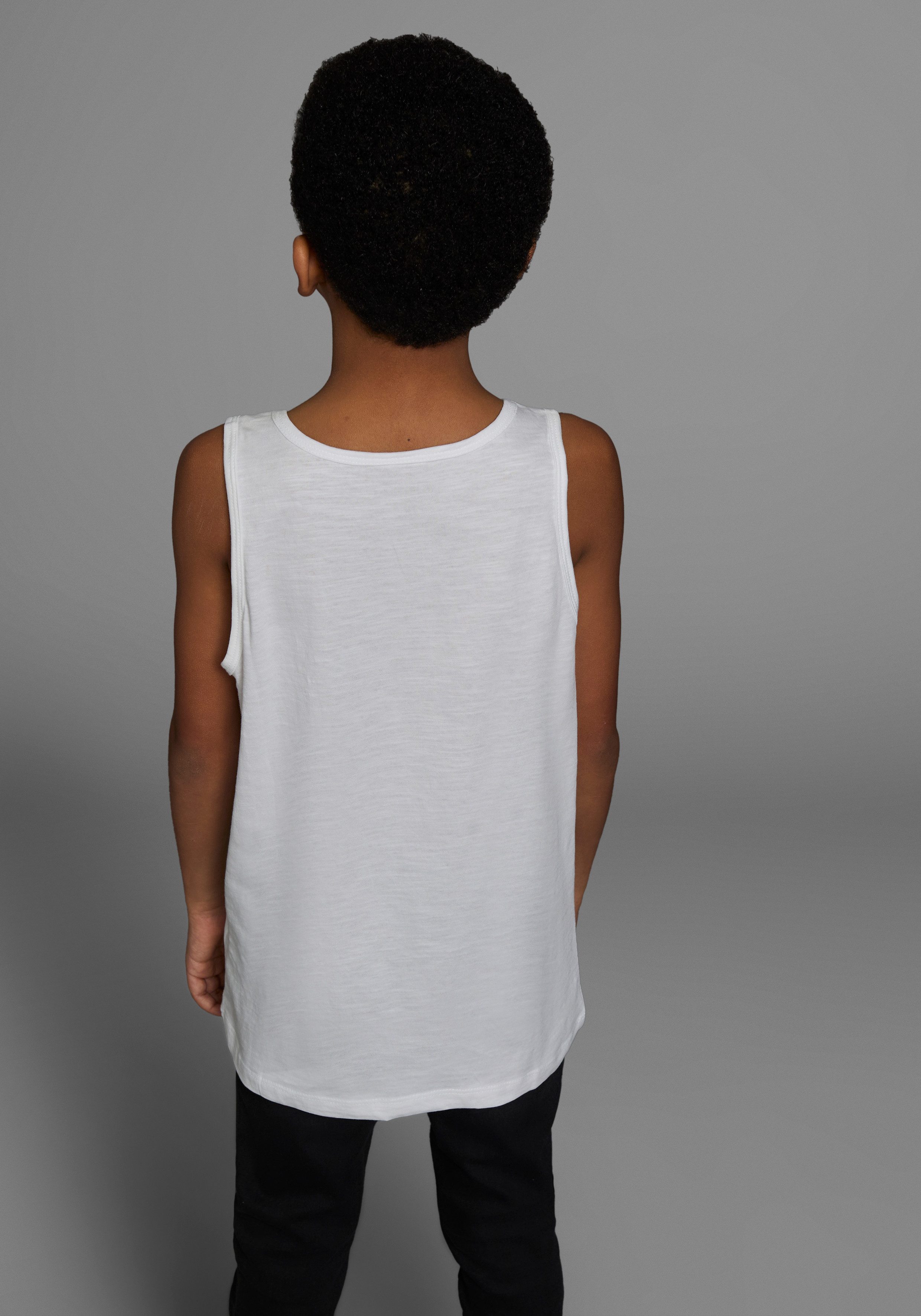 Chiemsee Tanktop Basic met logoprint in contrast