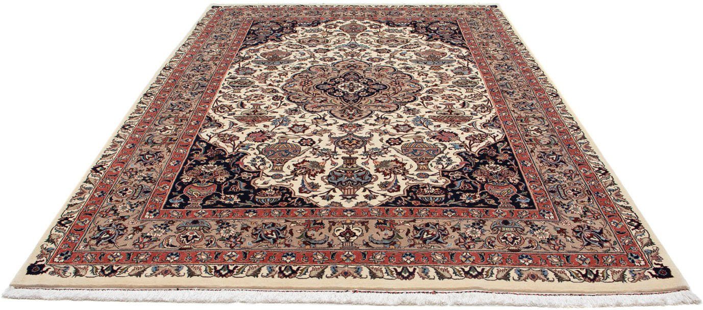 morgenland Wollen kleed Kaschmar bloemmotief beige 293 x 196 cm Uniek exemplaar met certificaat