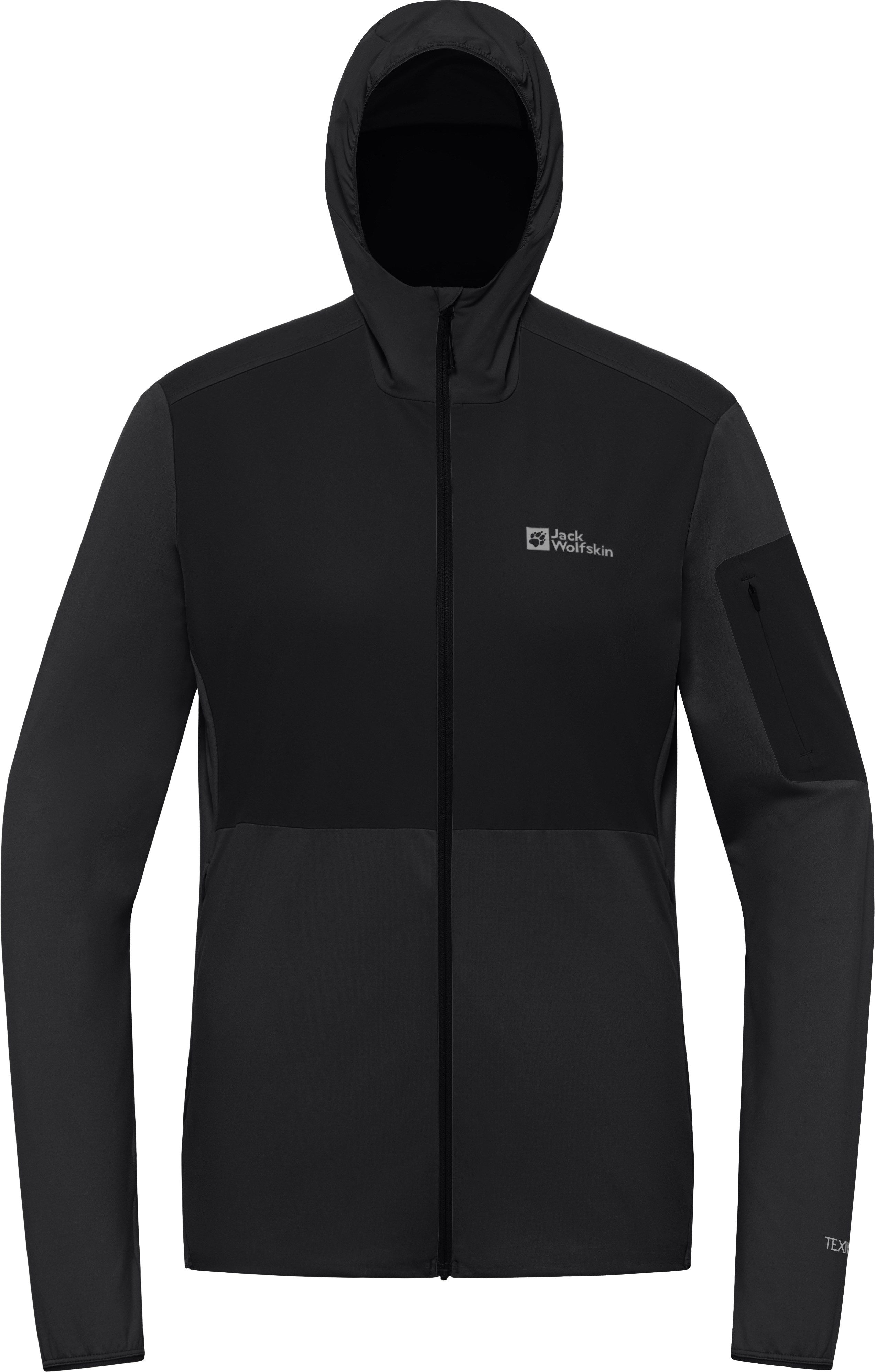 Jack Wolfskin Fleecejack met capuchon PRELIGHT TRAIL HOODY W