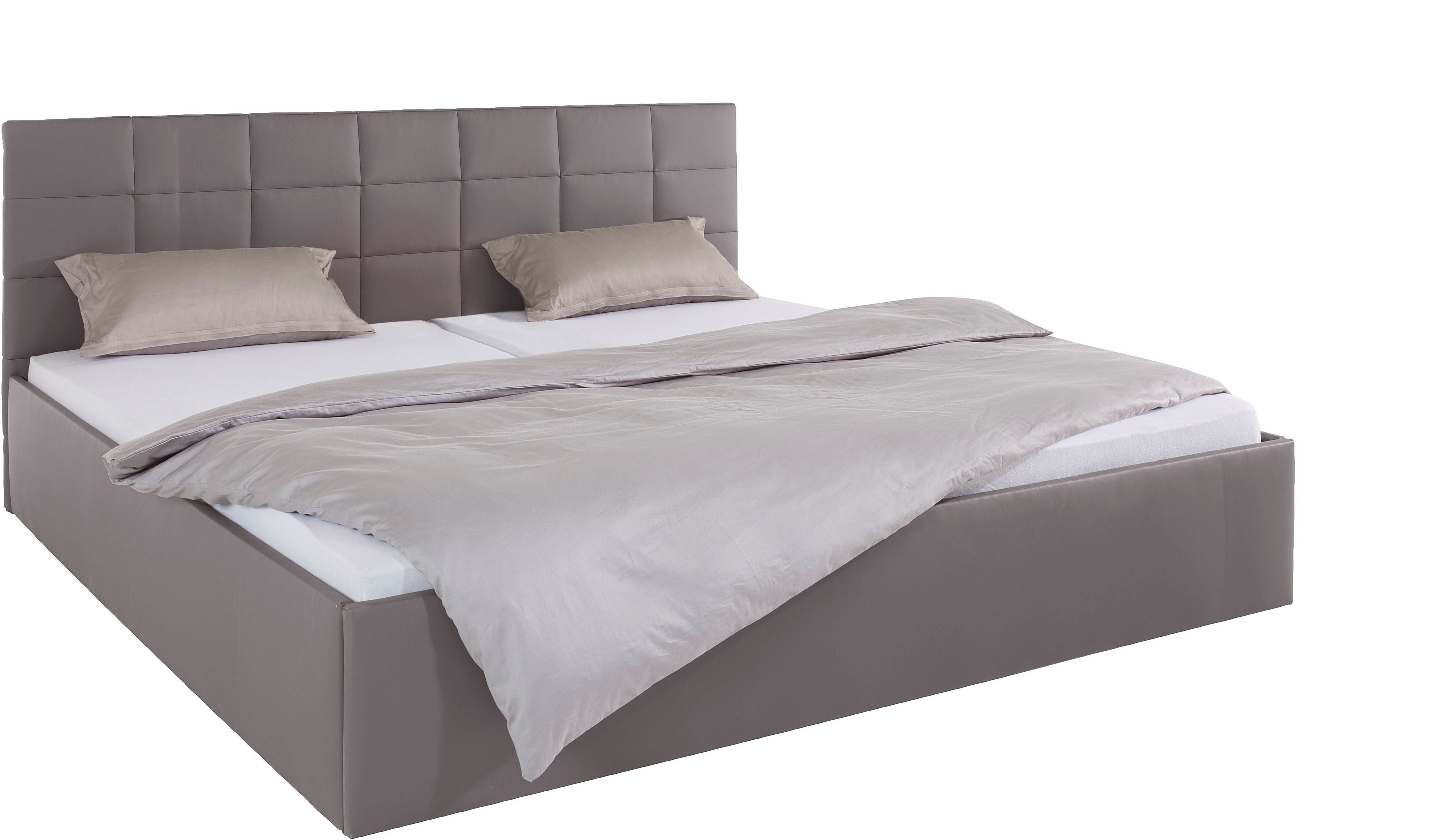 Westfalia Polsterbetten Gestoffeerd bed met bedkist bij uitvoering met matras, in 2 hoogten
