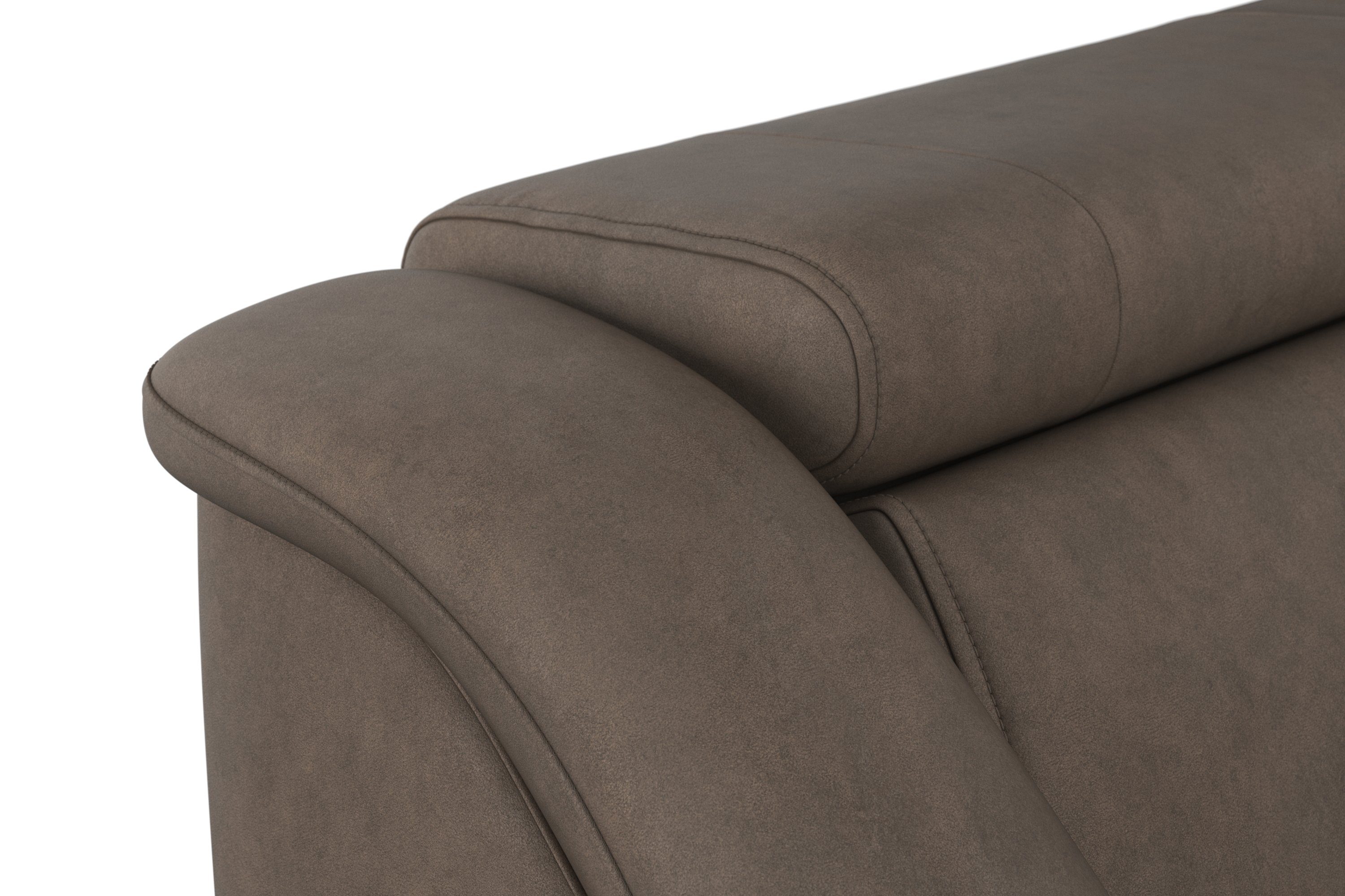 sit&more Hoekbank Freetown L-vorm met verstelbare hoofdsteun en comfortabele binnenvering