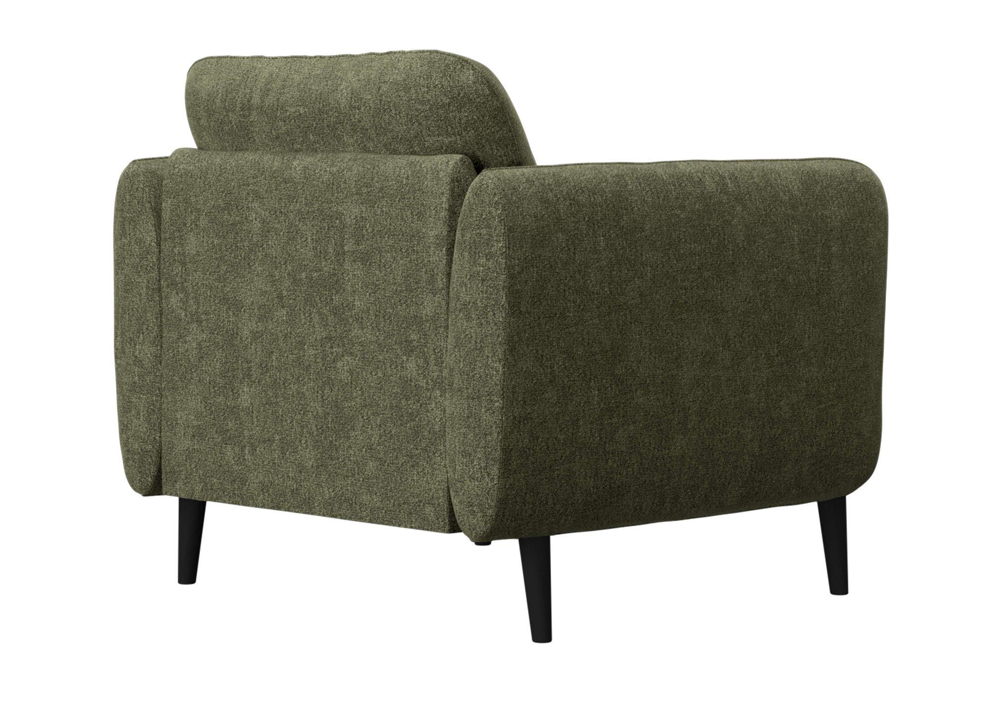 INOSIGN Fauteuil Ikano Massief houten constructie, zigzag vering in de zitting