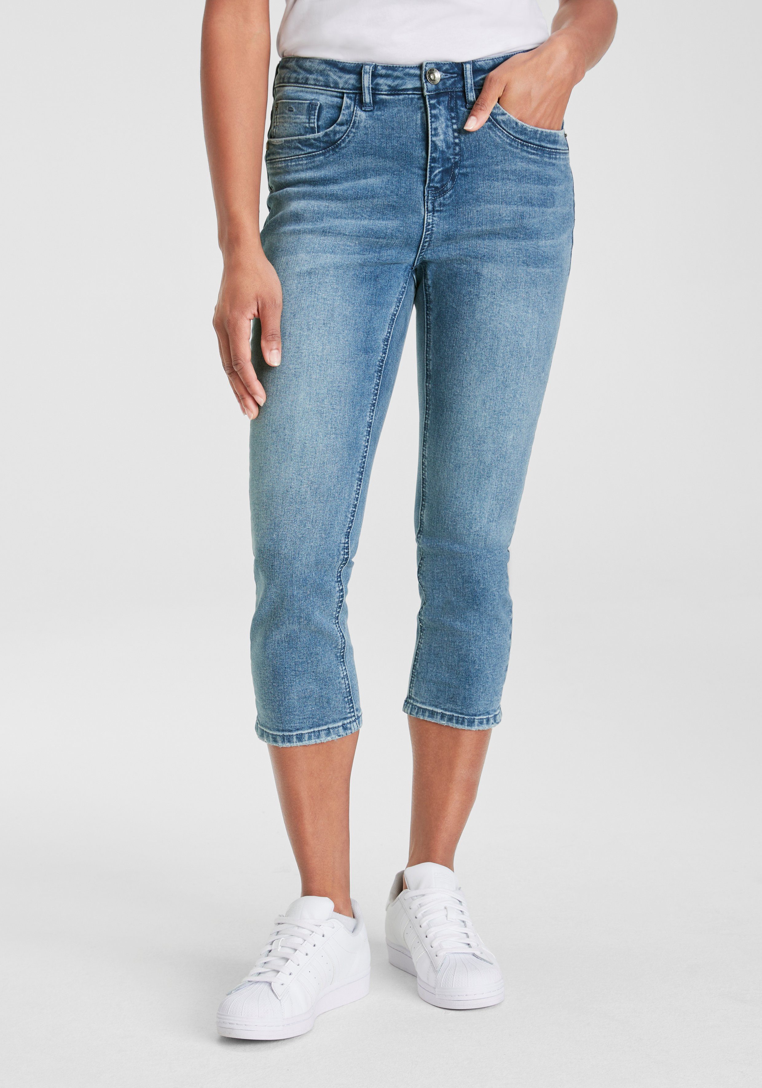 H.I.S Capri jeans ecologische waterbesparende productie door ozon wash