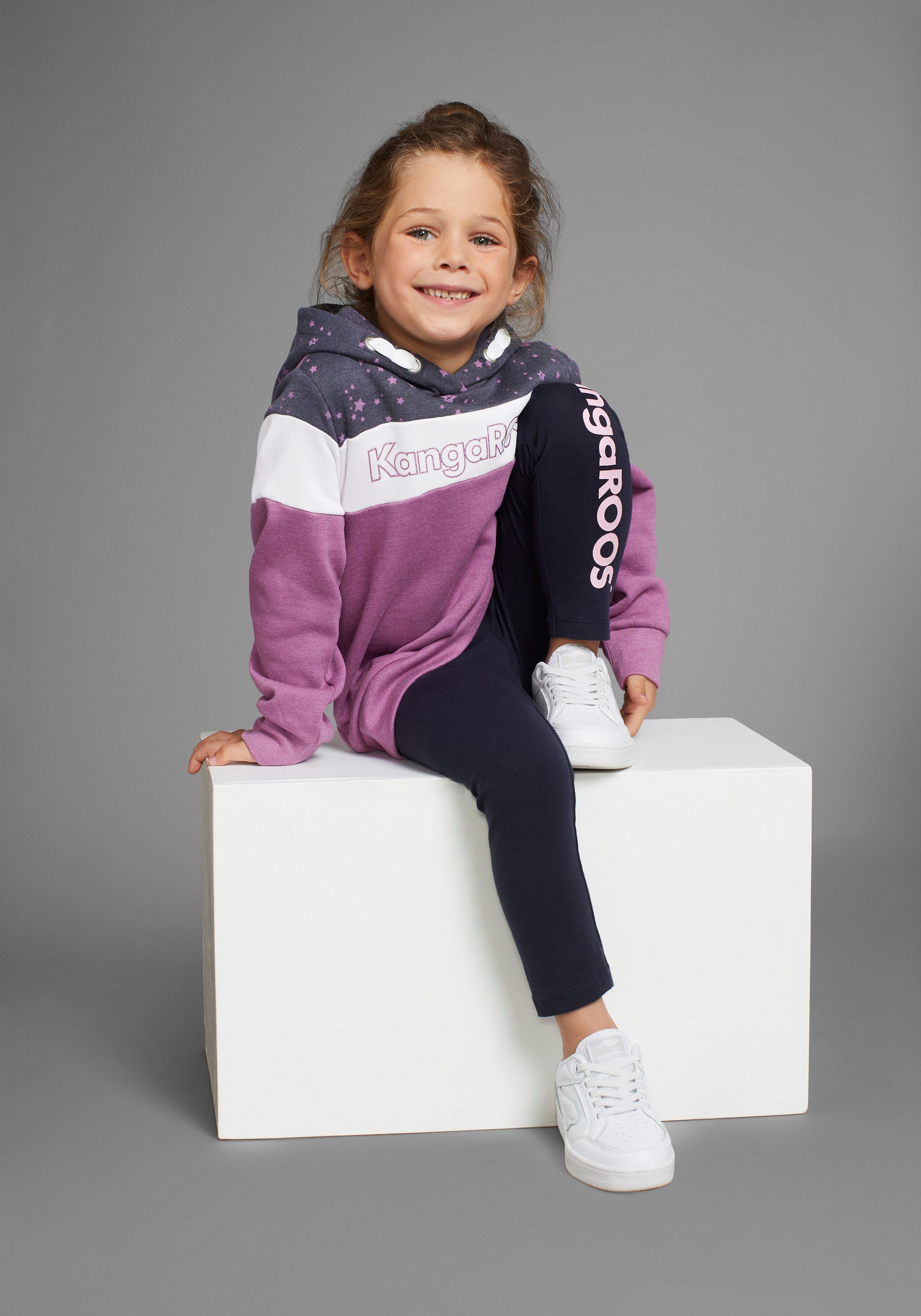KangaROOS Hoodie Colourblocking voor kleine meisjes