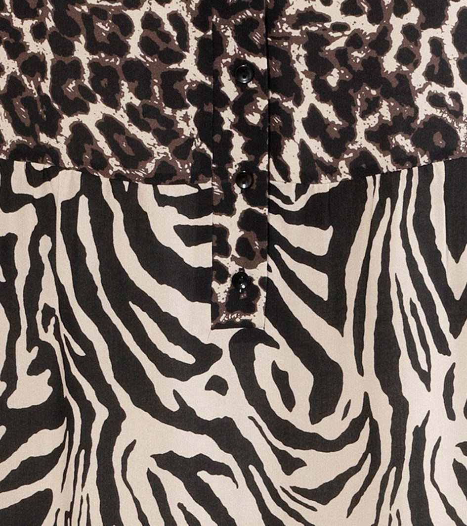 Aniston PLUS Midi-jurk in extravagante dieren-zebra-printmix-nieuwe collectie