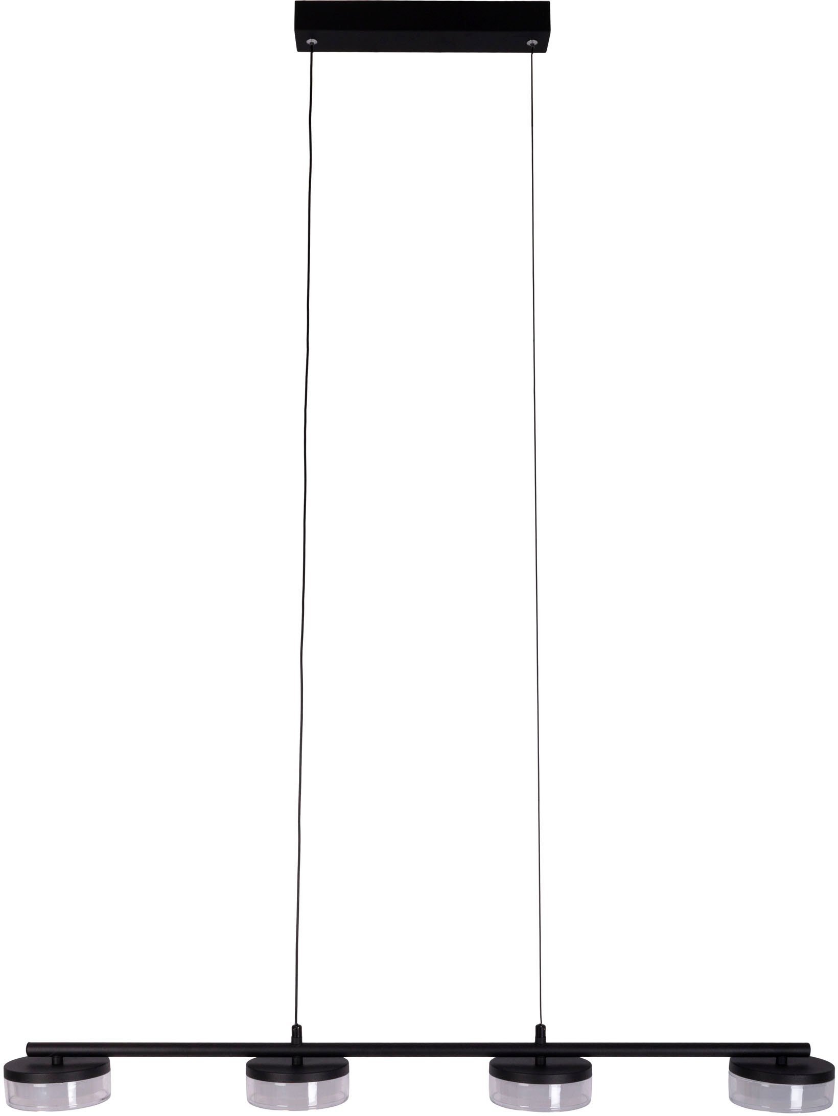 näve Led-hanglamp Cimo traploos dimbaar via wandschakelaar, lichtkleur warmwit, zwart (1 stuk)