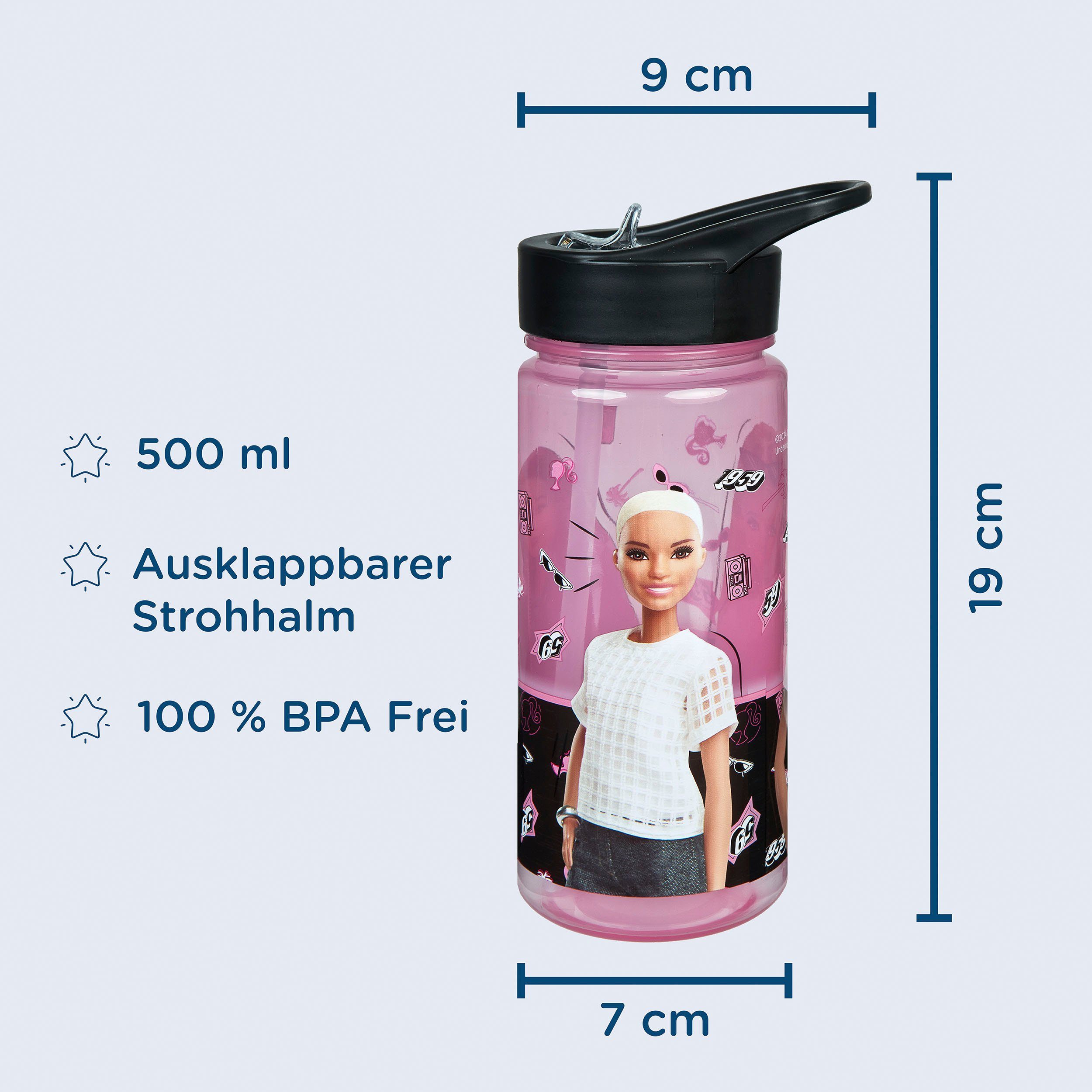 Scooli Lunchbox & drinkfles, Barbie (set, 2-delig)