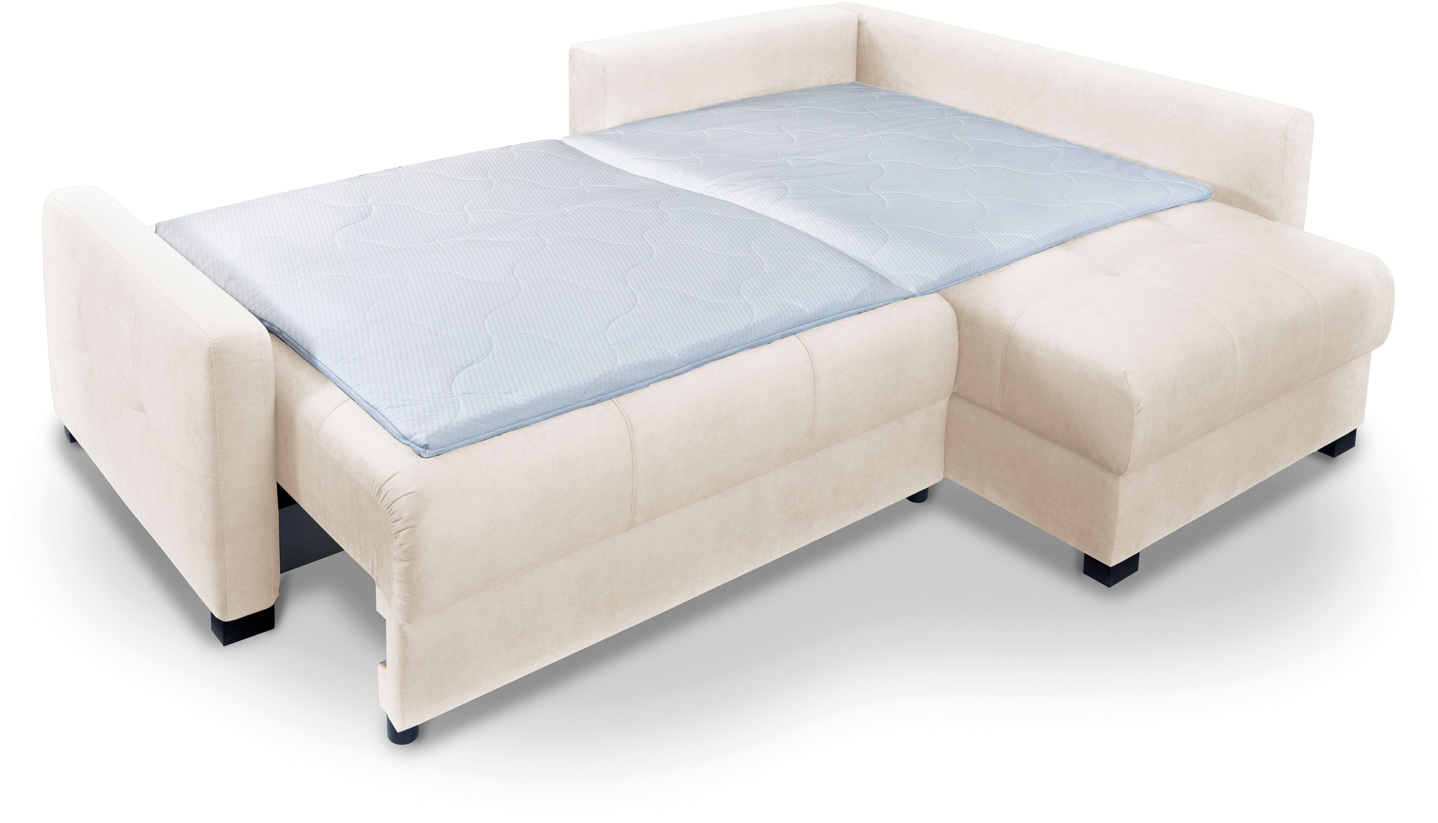 exxpo - sofa fashion Hoekbank Chester, boxspring pocketvering bekleding voor comfortabeler zitcomfort (2-delig)