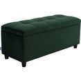 couch ♥ slaapkamerbankje doorgestikt met bergruimte, ook als garderobebank geschikt, bank groen