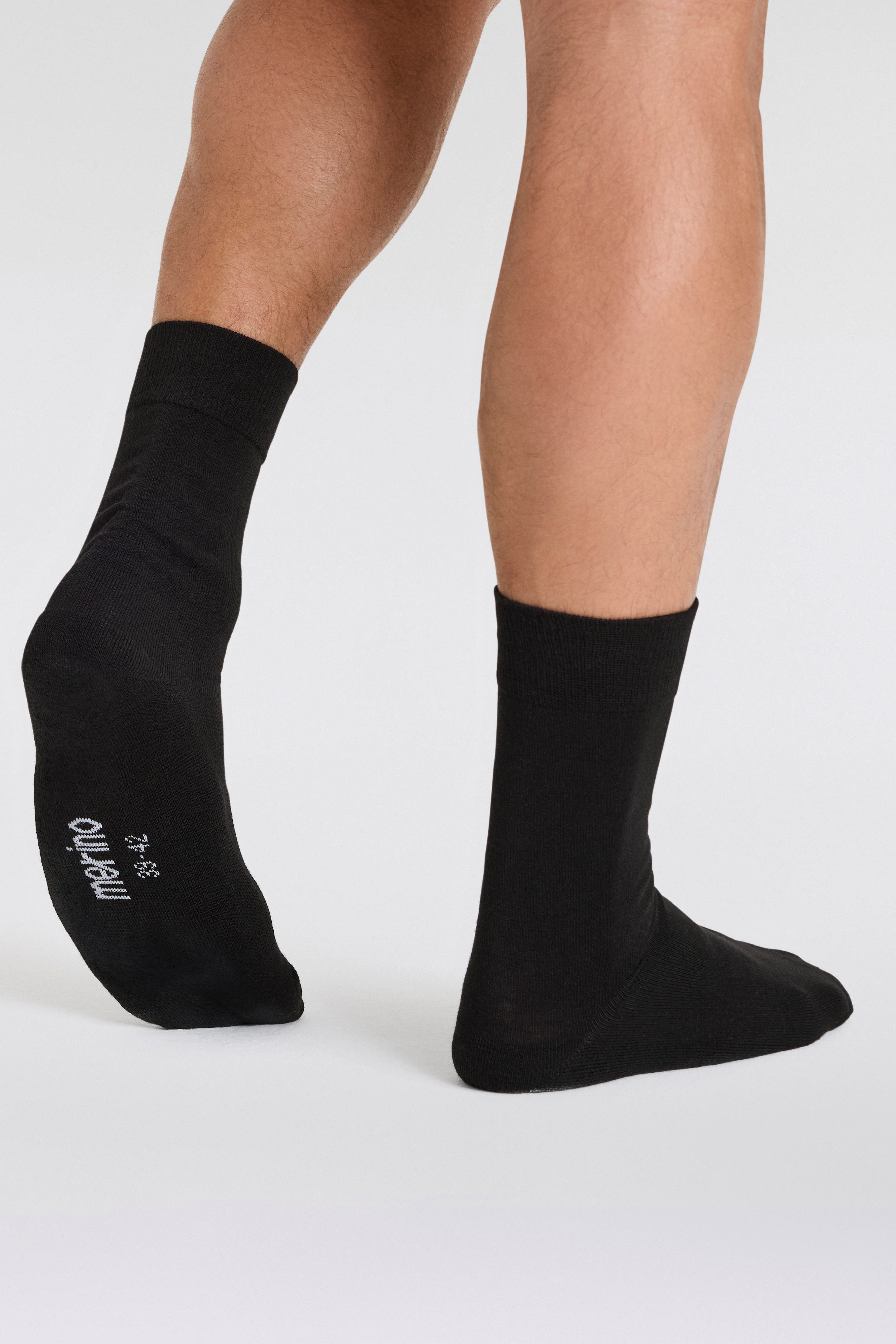 Apollo Basic sokken Unisex met borduursel en zachte merinowol (Set van 3)
